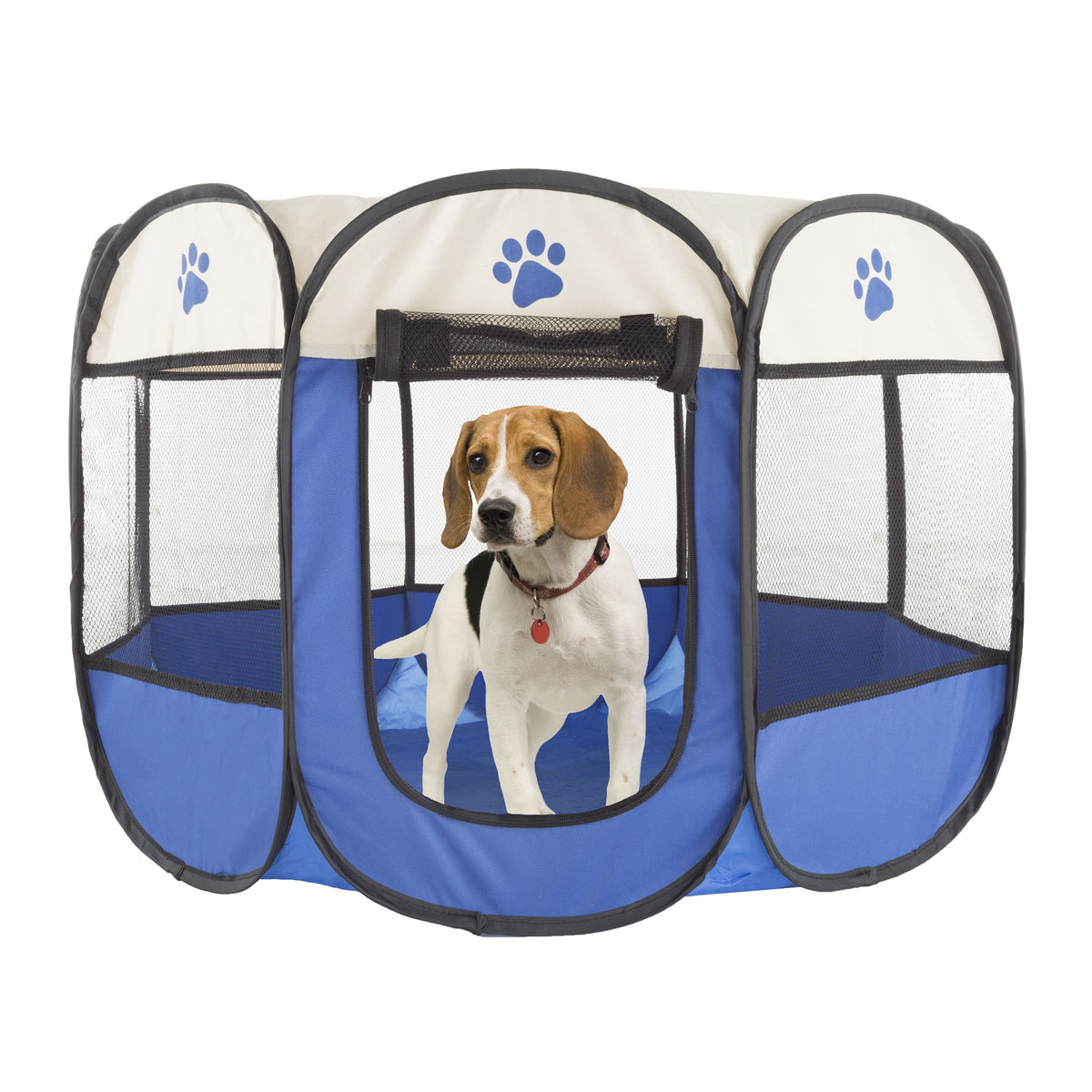Pop-Up Pet Playpen - Indoor And Outdoor Dog Pen With Carrying Case - Portable Pet Enclosure For Dogs, Cats, And Other Small Anim
