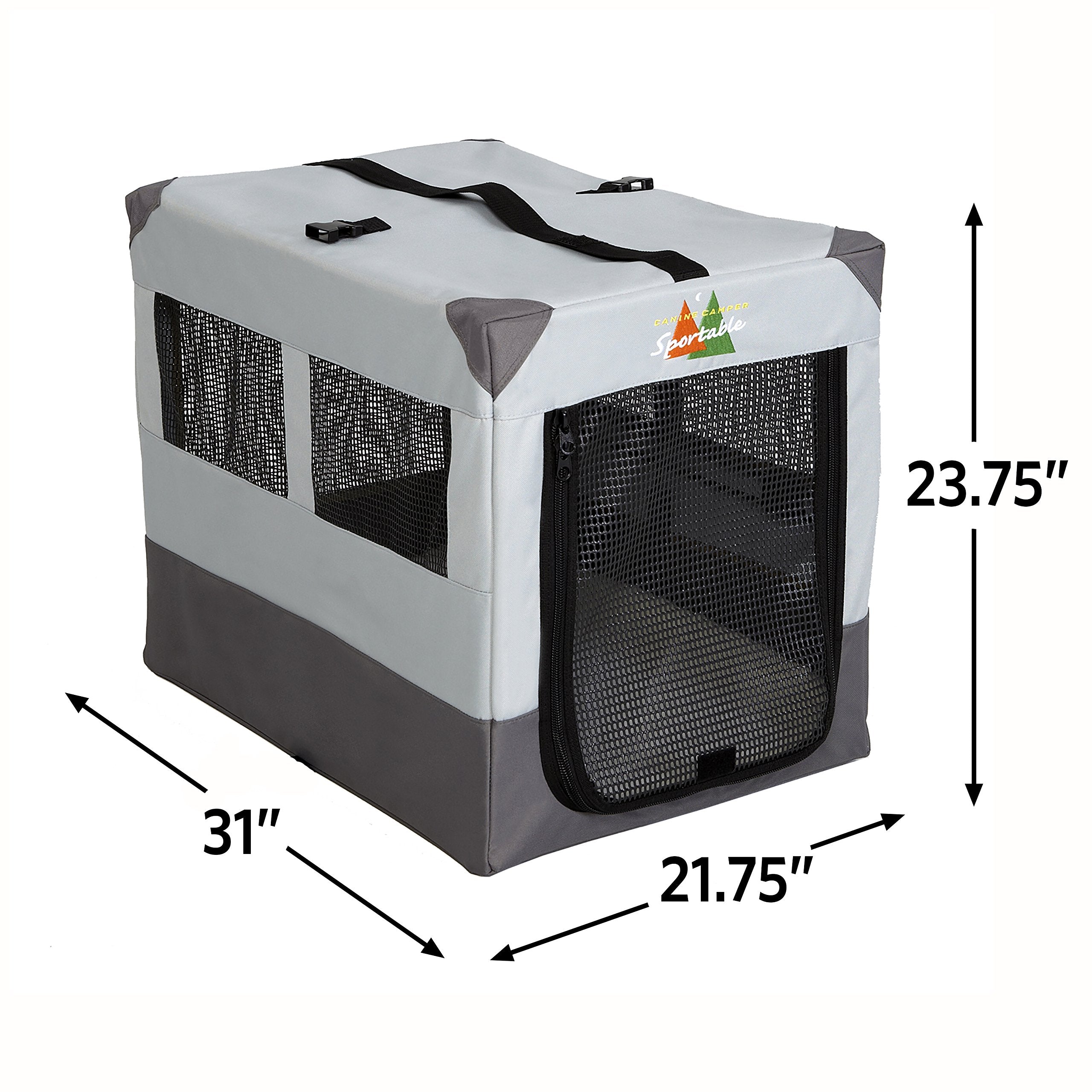 Midwest Homes For Pets Portable Tent Crate, 31 By 21.75 By 23.75-Inch