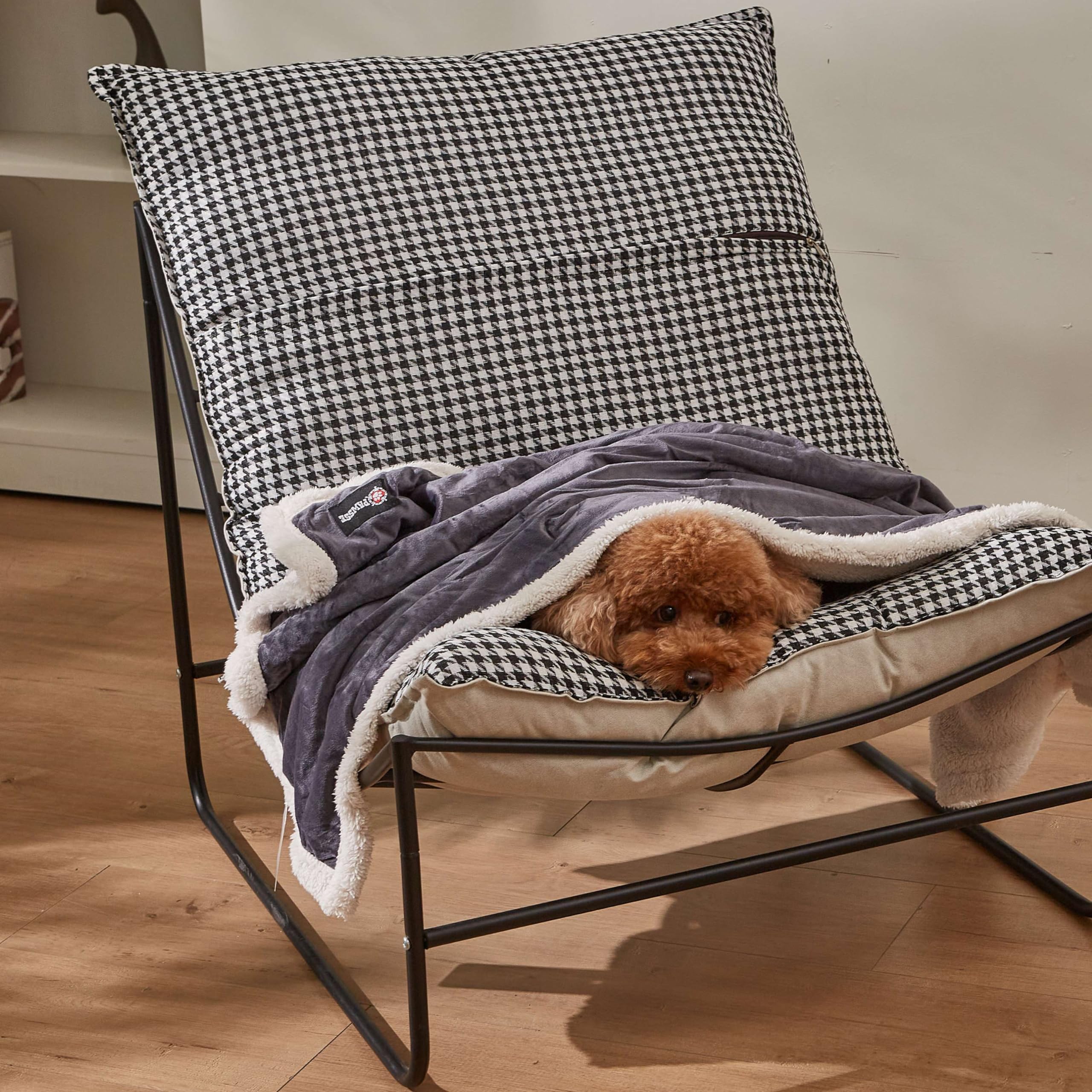 Puppy Blanket, Super Soft Sherpa Dog Blankets And Throws Cat Fleece Sleeping Mat For Pet Small Animals 45X30 Grey