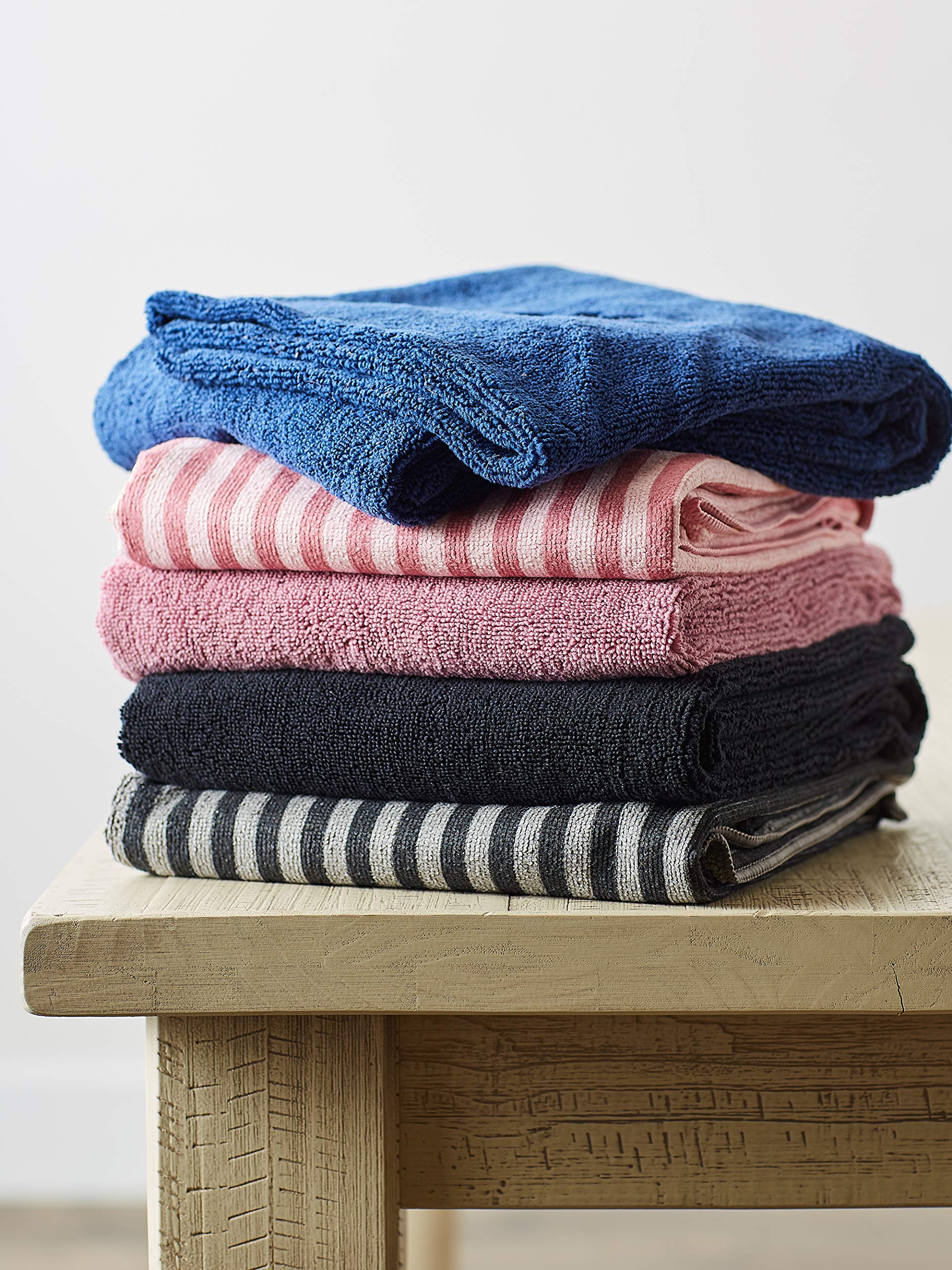 Bone Dry Pet Grooming Towel Collection Absorbent Microfiber X-Large, 41X23.5', Embroidered Black