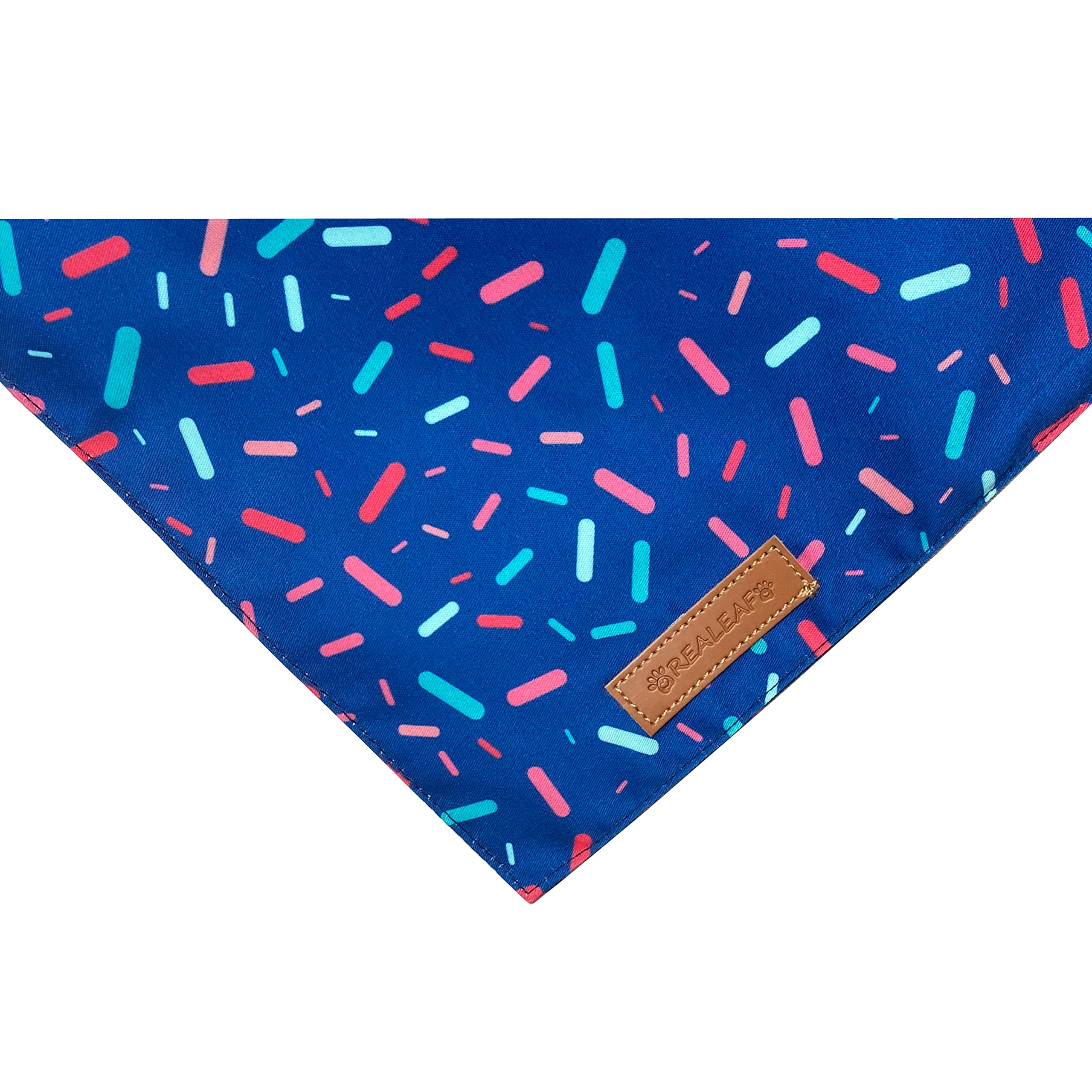 Realeaf Dog Birthday Bandanas 2 Pack, Dog Birthday Party Supplies, Blue And Pink Bandana, Triangle Reversible Pet Scarf For Boy