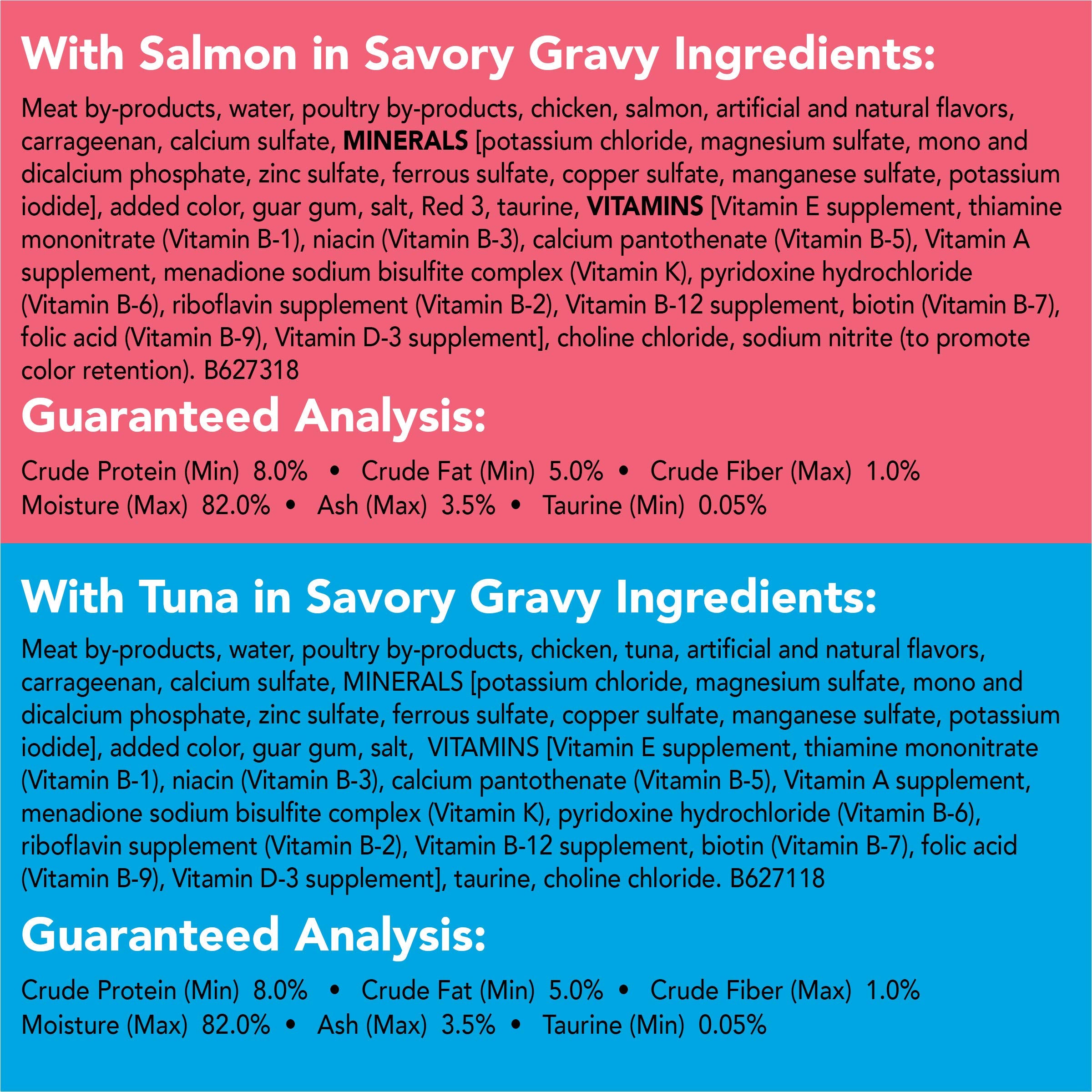 Purina Friskies Pate Wet Cat Food Variety Pack, Extra Gravy Pate Chicken, Turkey, Salmon & Tuna - (24) 5.5 oz. Cans
