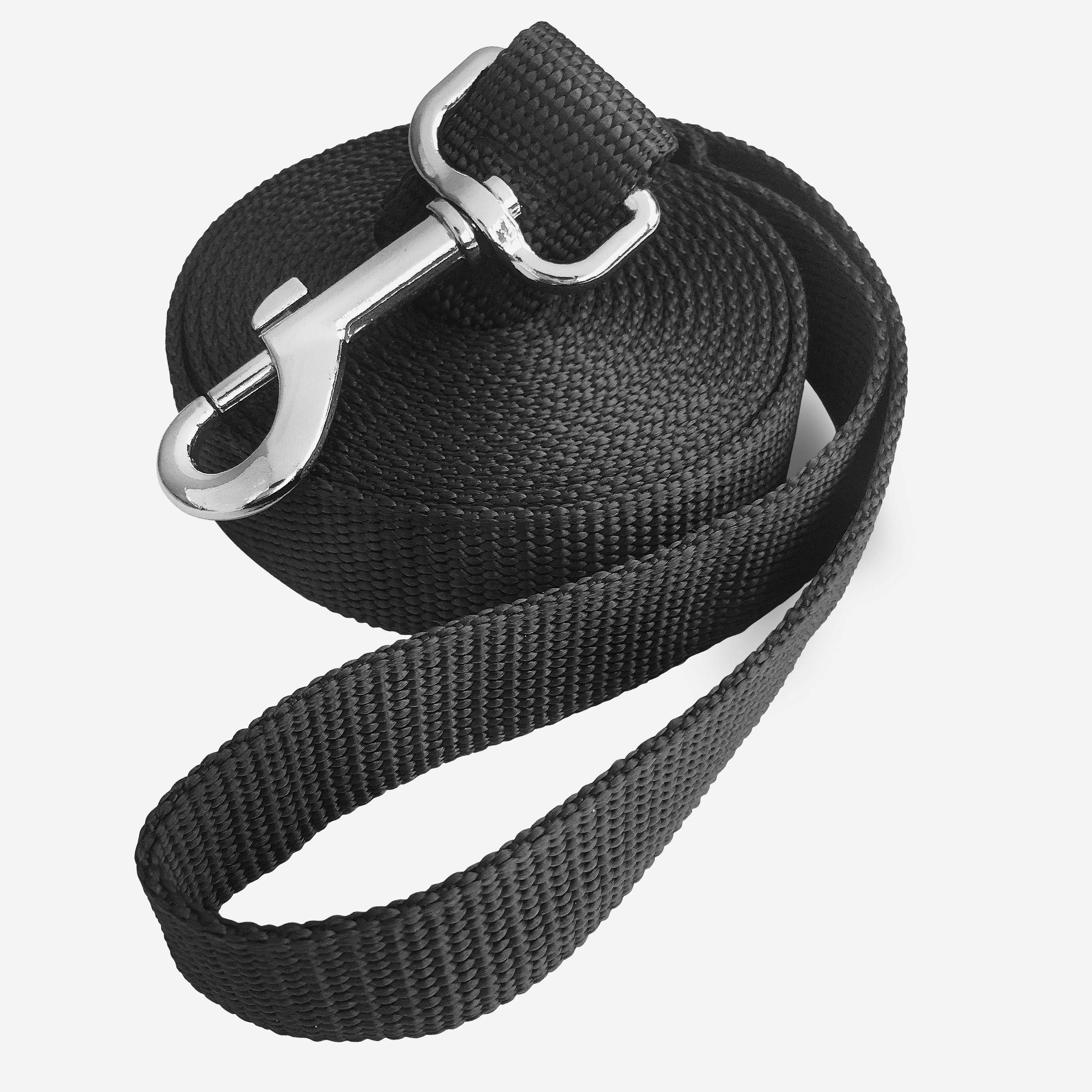 Jeckpat 10Ft Black Dog Leashes Long Line Training Puppy Leash,For Large,Medium And Small Dogs,Long Puppy Lead,For Training,Backy