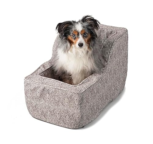 Snoozer Luxury High Back Console Pet Car Seat - Show Dog Collection, Large - Merlin Linen