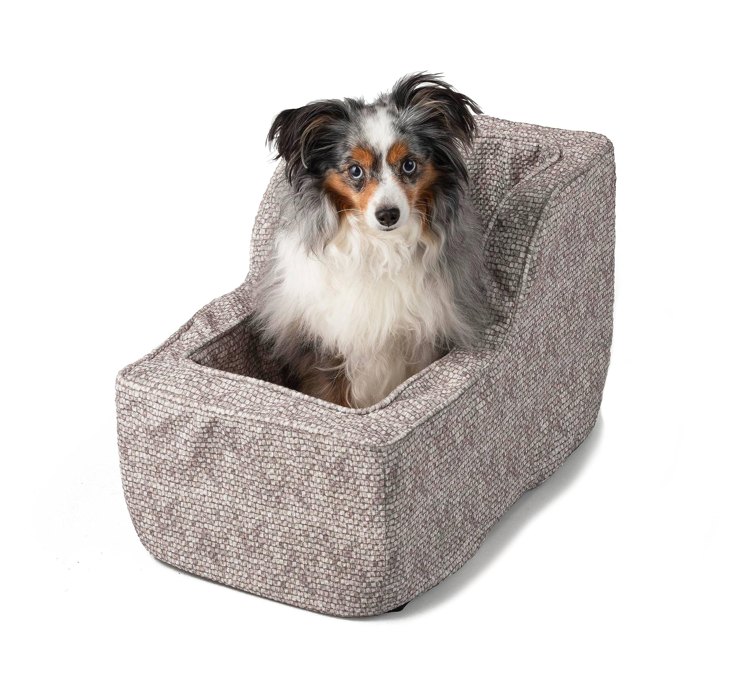 Snoozer Luxury High Back Console Pet Car Seat - Show Dog Collection, Large - Merlin Linen