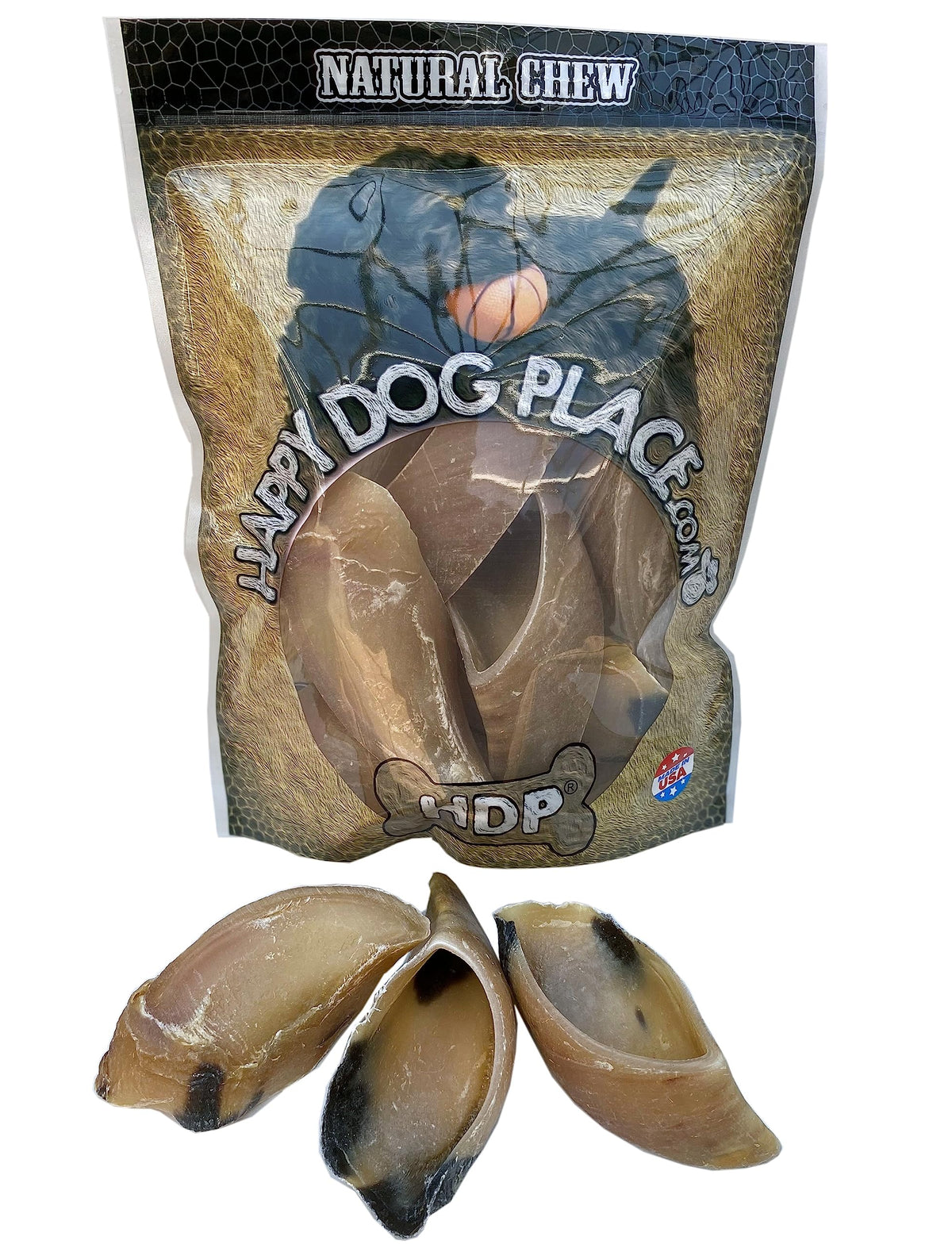 Hdp Large Hooves Naturals Made In Usa Size:1 Lb Flavor:Natural