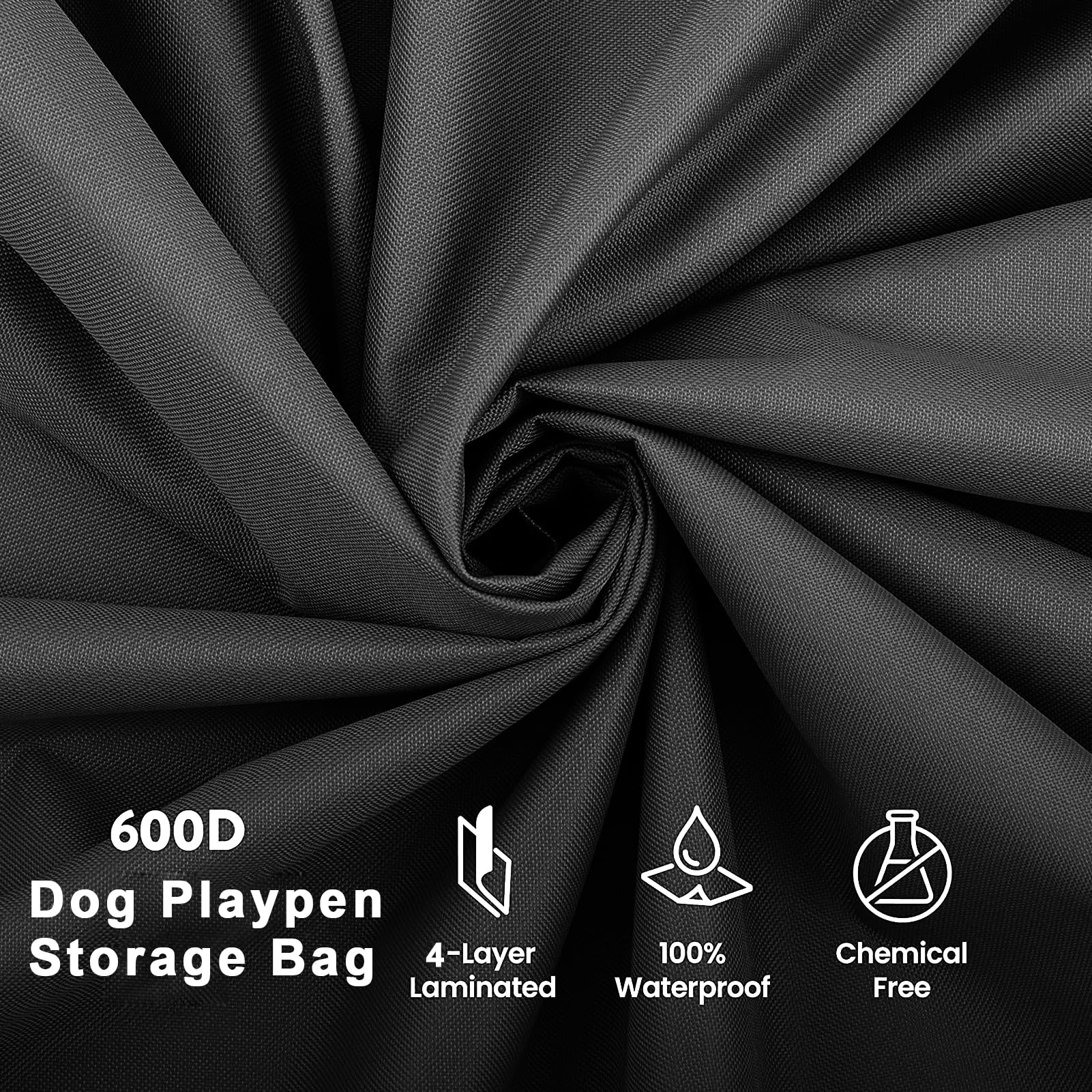 YUFYIG 30 Dog Playpen Storage Bag, Suitable for Foldable Exercise Pet Playpens, Dog Fence Travel Bag With Handles For Camping an