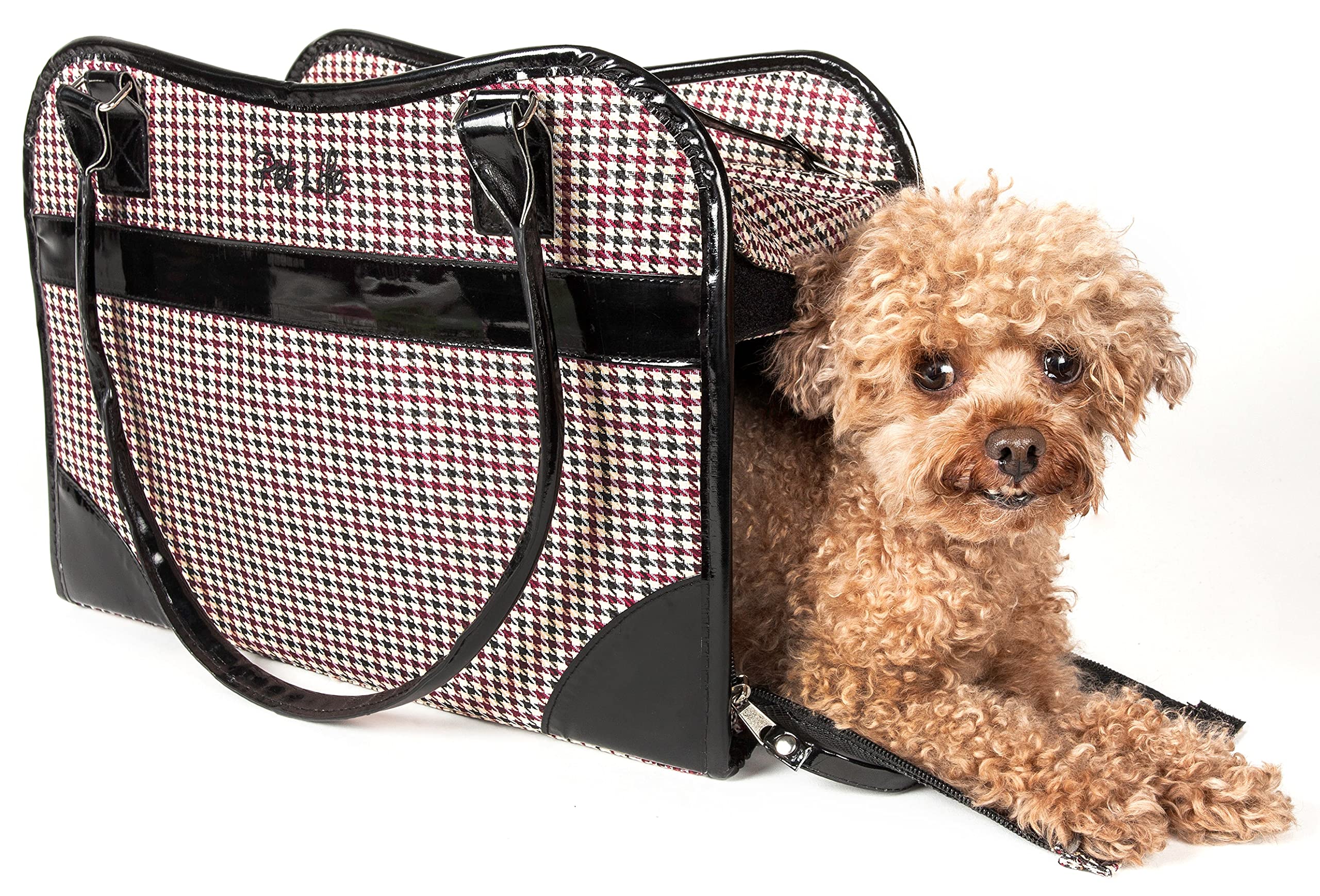 Pet Life Exquisite Handbag Cat And Dog Carrier - Fashion Pet Carrier And Dog Purse For Small And Medium Dogs And Cats
