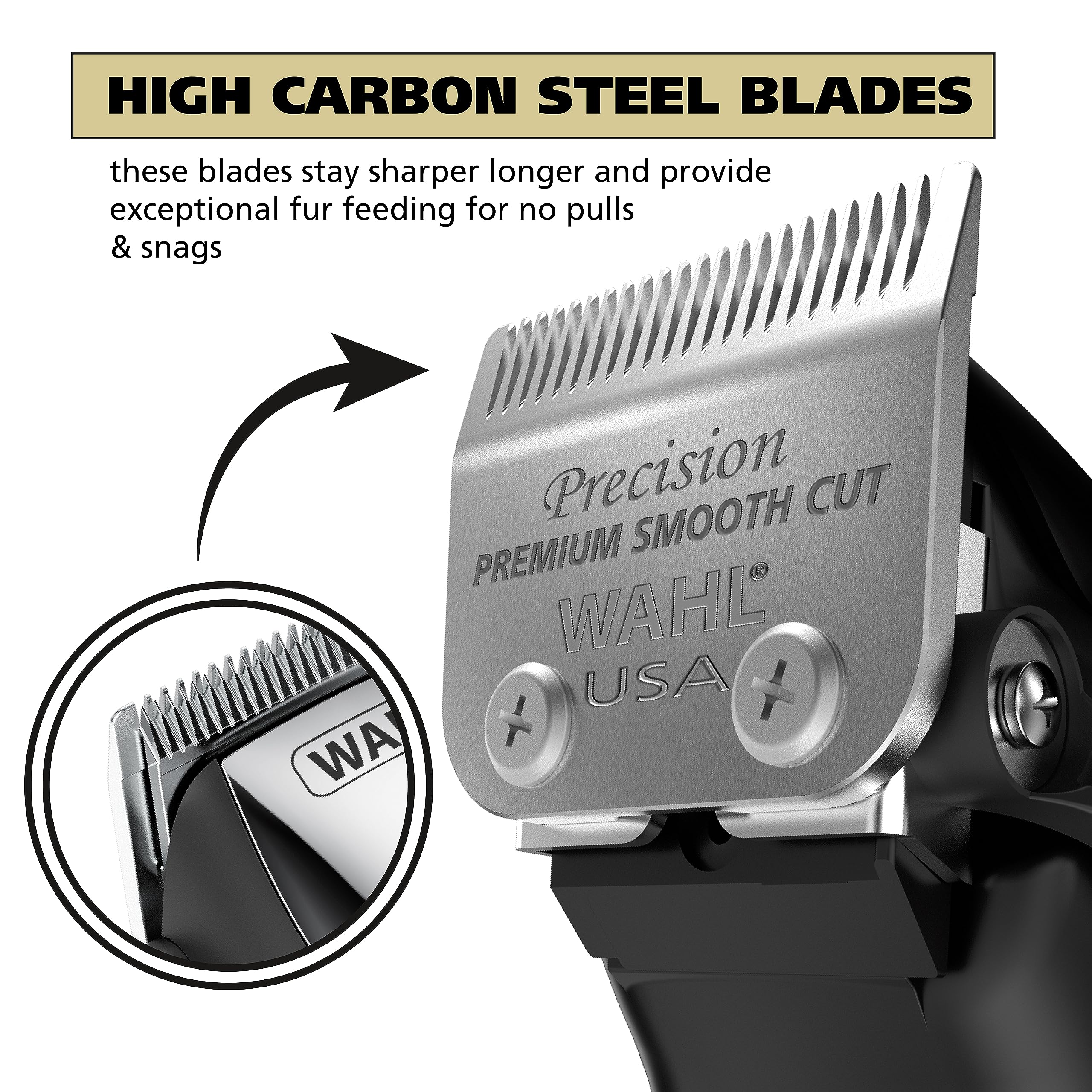 Wahl Usa Quiet Pro Corded Dog Clippers For Grooming - Heavy Duty Compact Electric Dog Grooming Kit Hair Clippers For Dogs Cats P