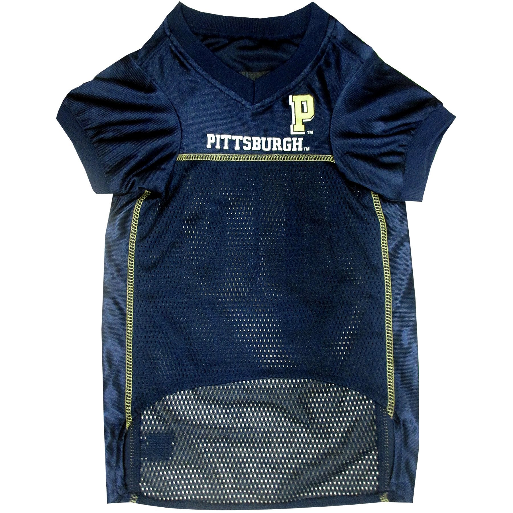 Pets First NCAA College Pittsburgh Panthers Mesh Jersey for DOGS & CATS, Small.Licensed Dog Jersey with your Favorite Football/B