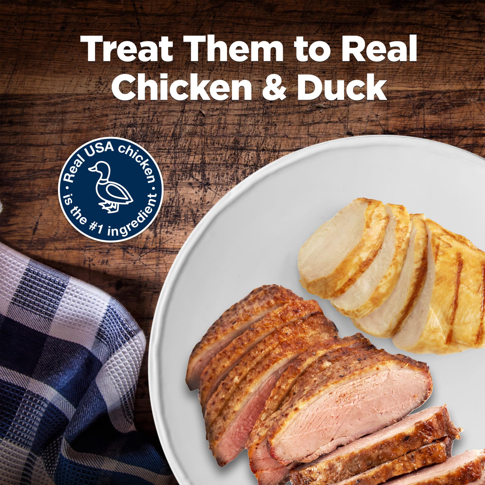 Blue Buffalo Nudges Jerky Cuts Dog Treats, Made in the USA with Natural Ingredients, Chicken & Duck, 10-oz. Bag