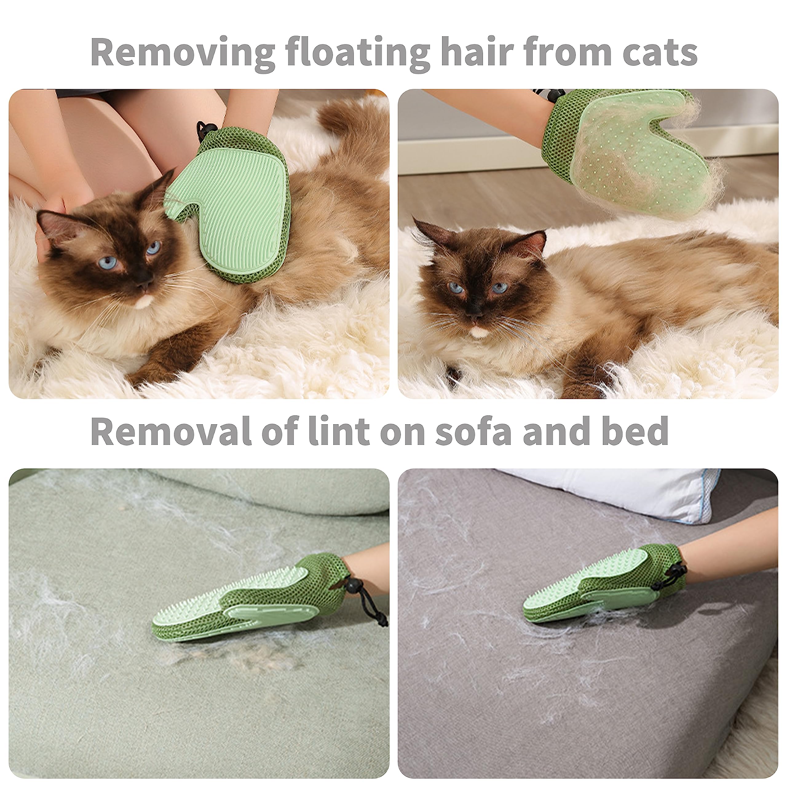 Goood Cat Grooming Kit - Cordless, Low Noise Paw Trimmer, Quiet Cat/Dog Clippers For Long/Matted Hair (Silver)