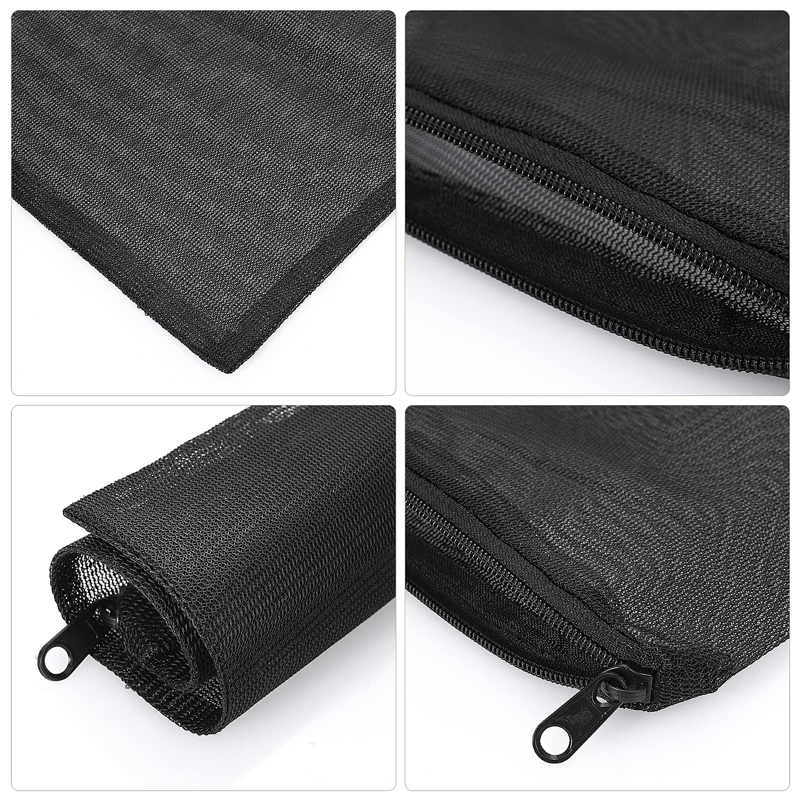 Cobee Aquarium Filter Bags, 10Pcs Aquarium Filter Media Bags With Zipper Fish Tank Media Mesh Filter Bag High Flow Fine Mesh Net