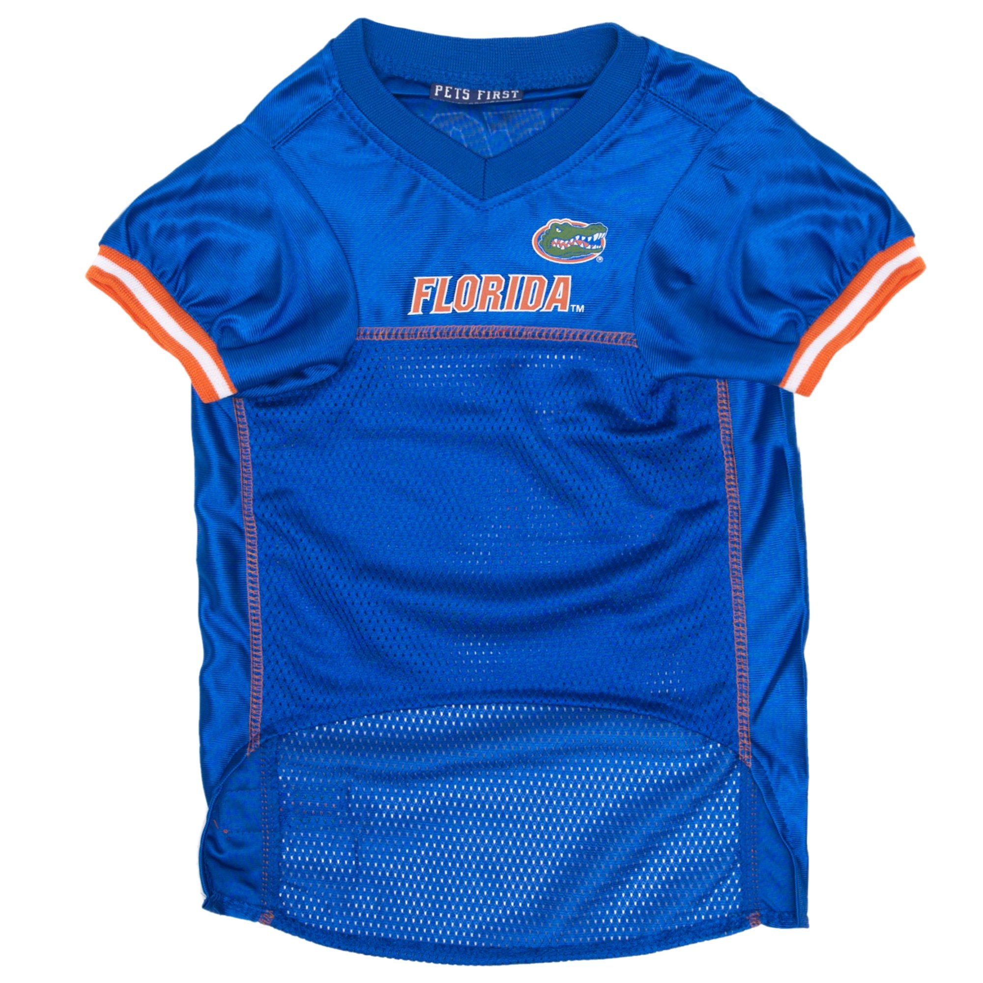 Pets First NCAA College Florida Gators Mesh Jersey for DOGS & CATS, Large. Licensed Dog Jersey with your Favorite Football/Baske