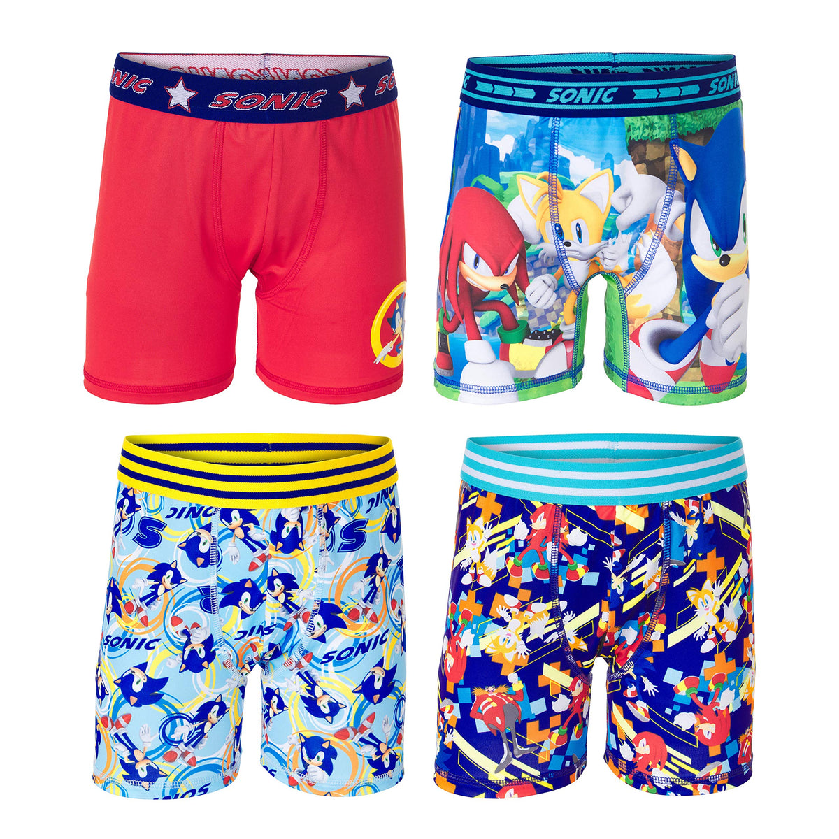 Sonic The Hedgehog Boys Briefs And Boxer Briefs Multipacks Available In Sizes 4, 6, 8, 10, And 60
