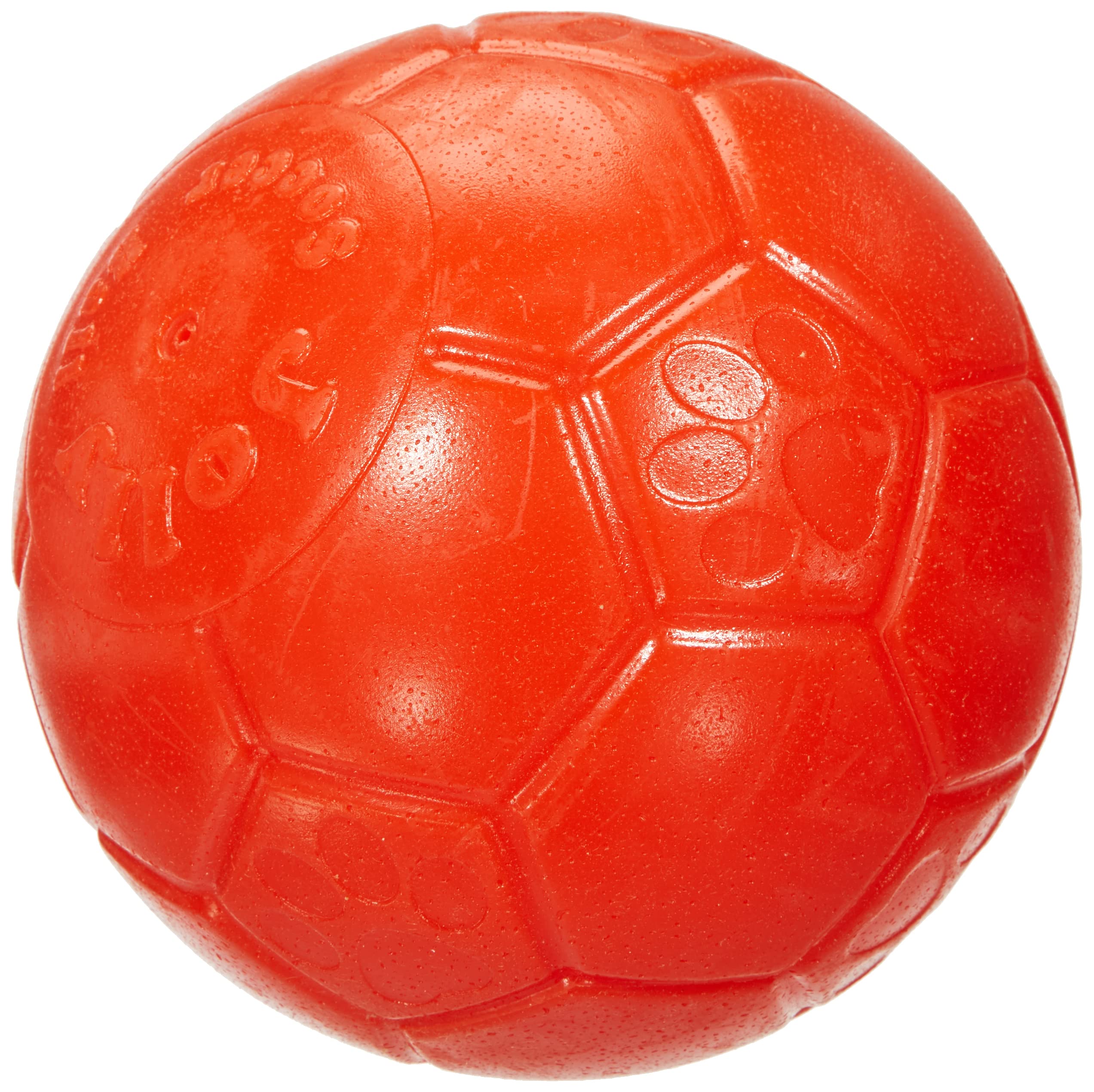 Jolly Pets Large Soccer Ball Floating-Bouncing Dog Toy, 8 Inch Diameter, Orange