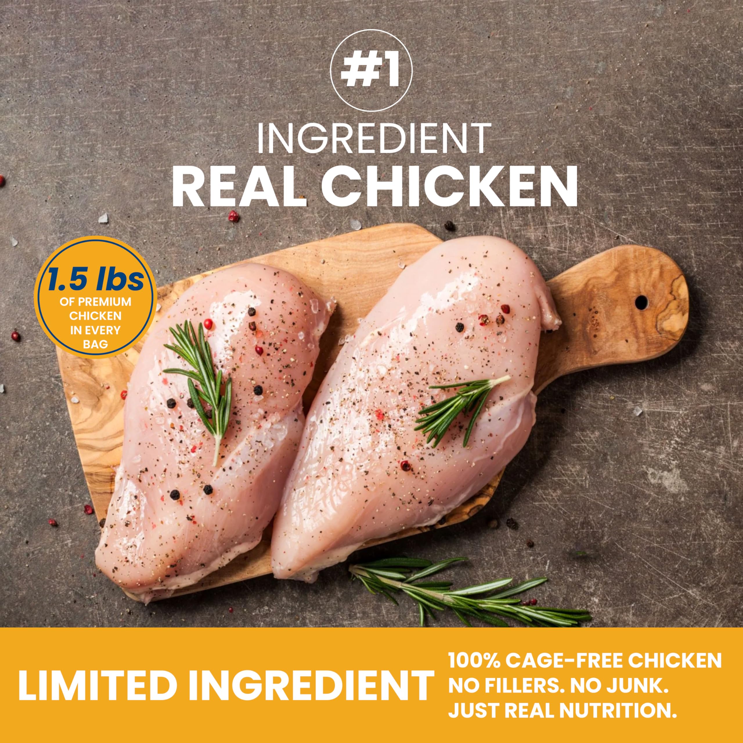 Brightway Pets Primal Protein Bites - Freeze Dried Raw Chicken Dog Treats | High Protein, Cage-Free Chicken & Liver | Made in US