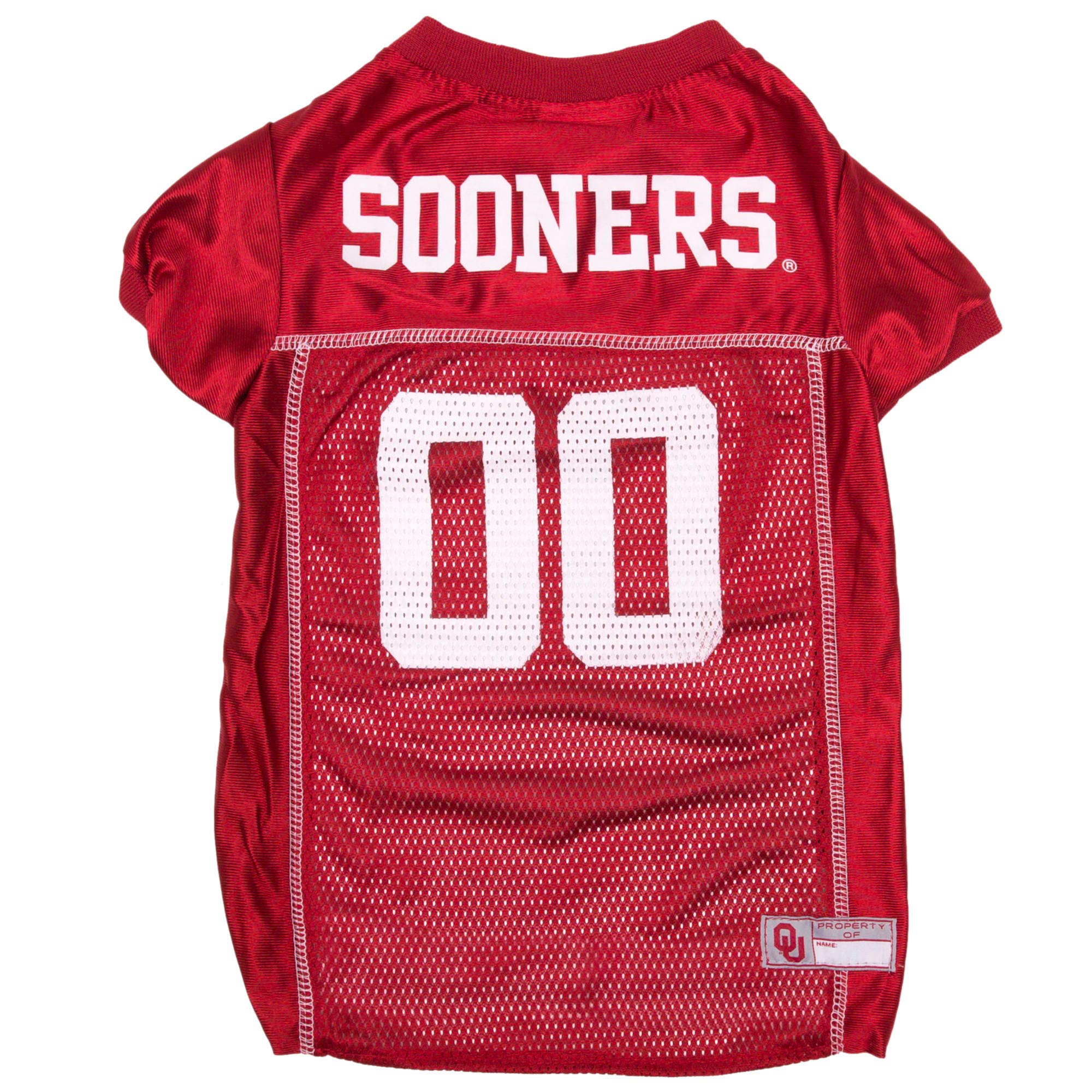 Pets First NCAA College Oklahoma Sooners Mesh Jersey for DOGS & CATS, XX-Large. Licensed Dog Jersey with your Favorite Football/