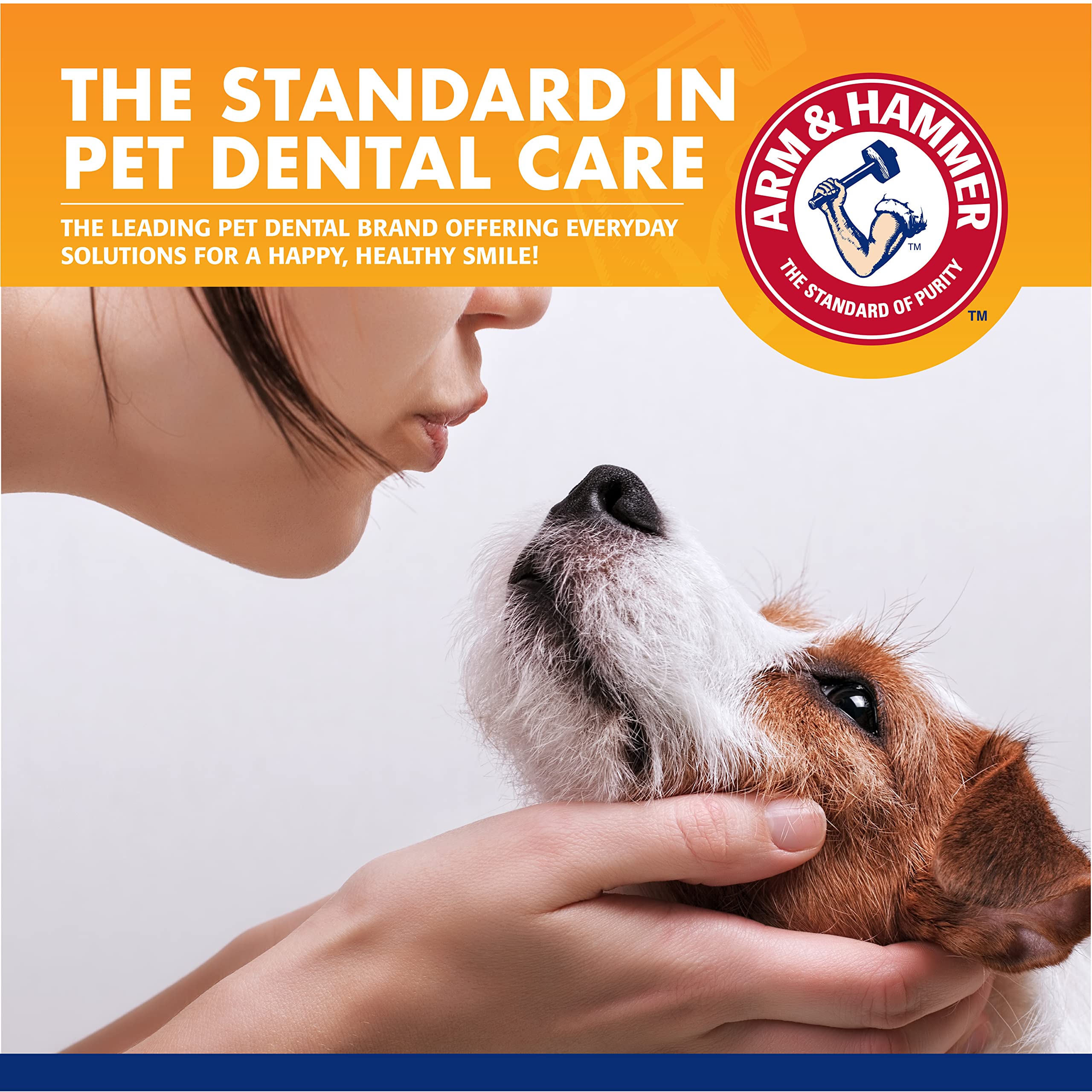 Arm & Hammer for Pets Dog Dental Care Fresh Breath Kit | Includes Arm & Hammer Baking Soda Dog Toothpaste and Dog Toothbrush | D