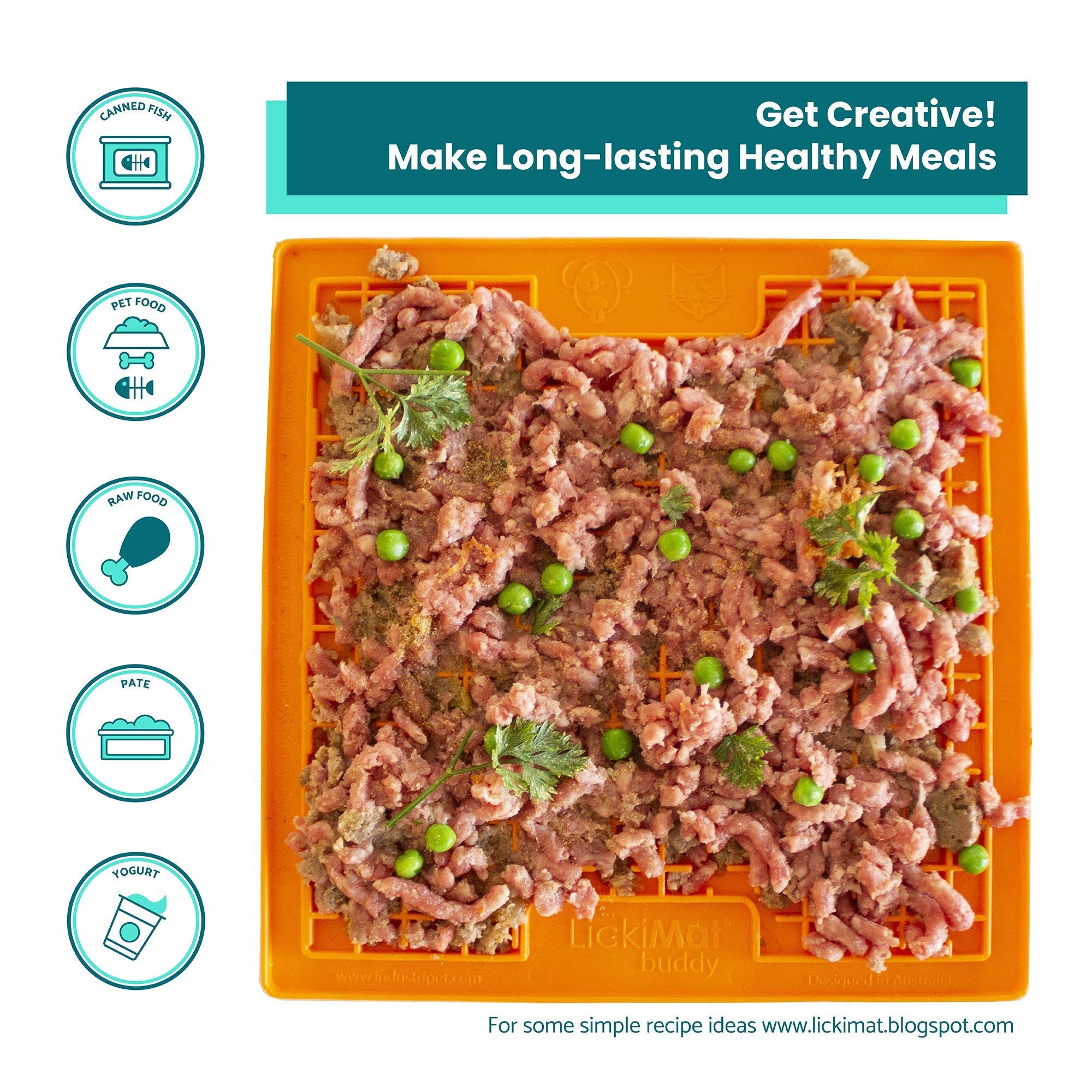 Lickimat Buddy Cat Turquoise