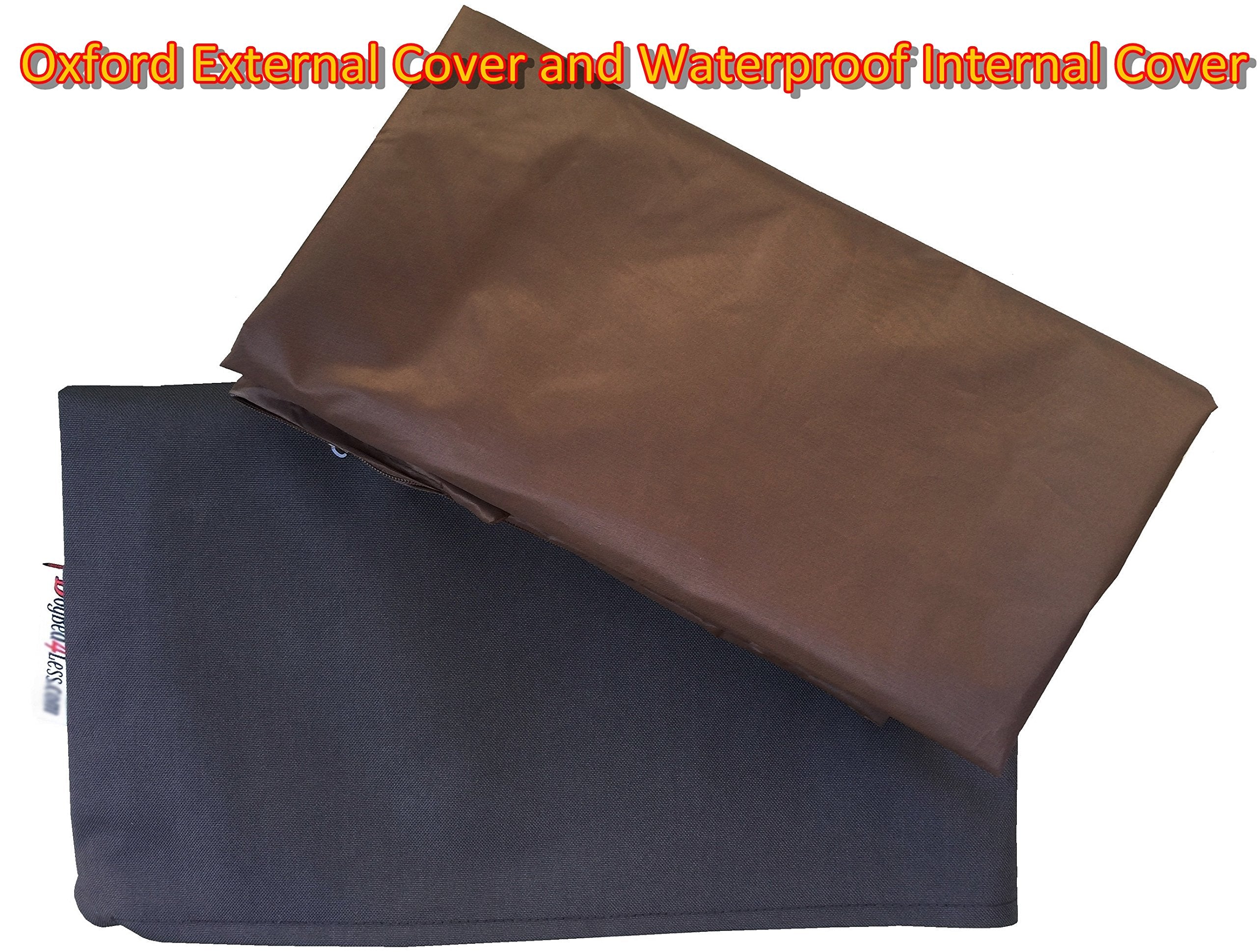 Dogbed4Less Do It Yourself Diy Pet Bed Pillow Duvet Oxford Cover + Waterproof Internal Case For Dog/Cat At Large 48'X29' After Dark Color - Covers Only