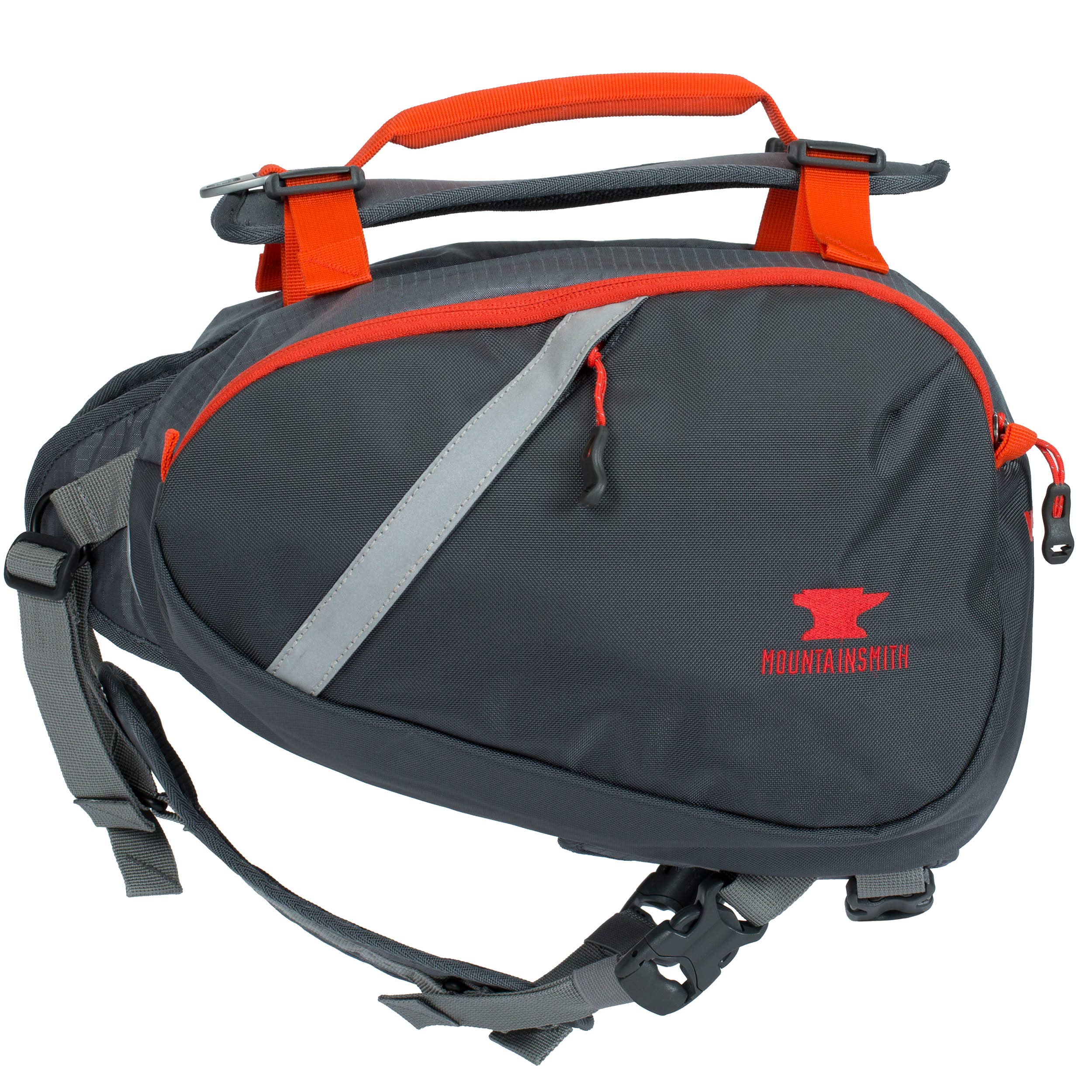 Mountainsmith K9 Dog Pack, Adjustable Chest And Back Harness Canine Backpack, Saddle Bags With Zippered Pockets For Camping, Travel, Outdoors, Backpacking, Hiking