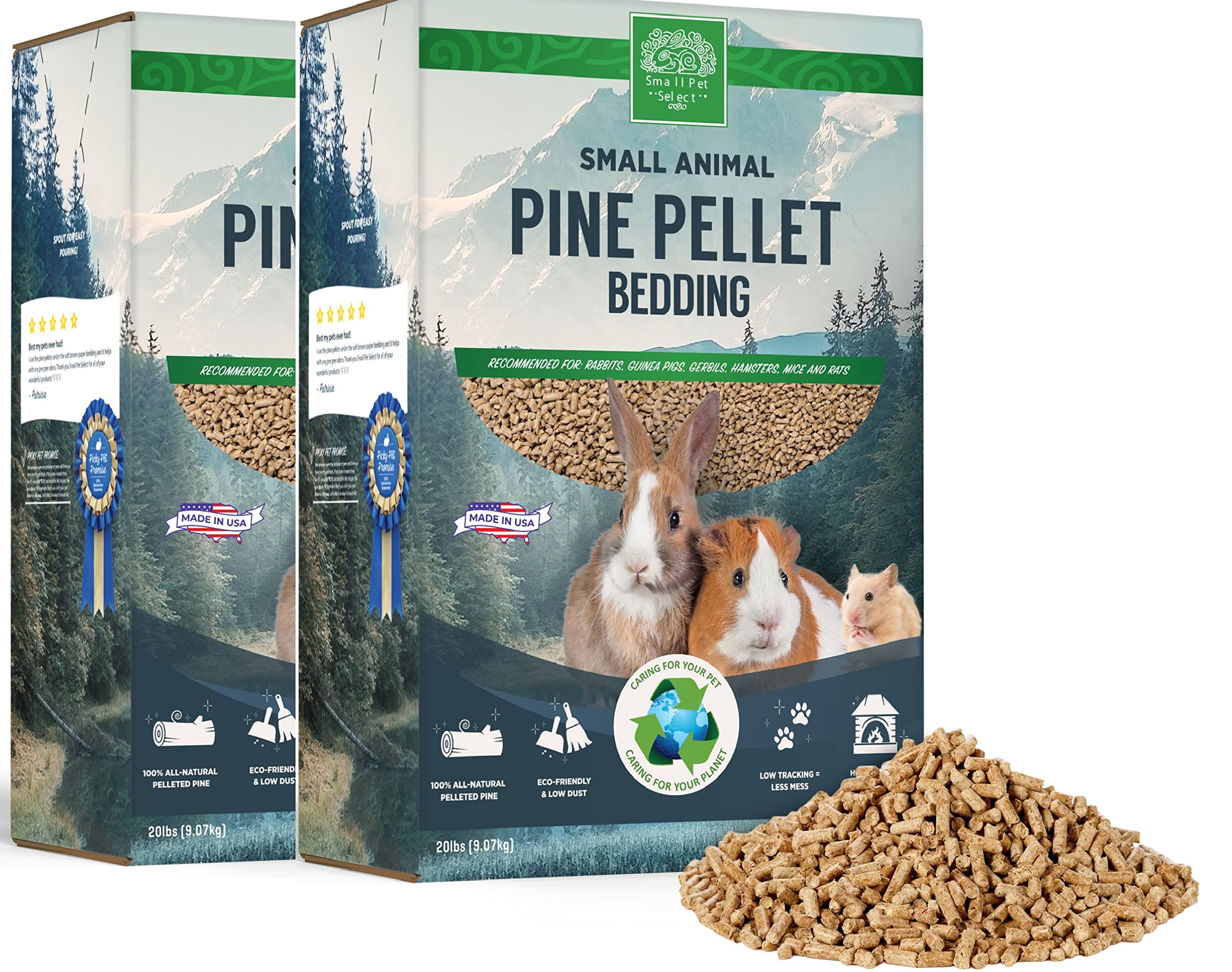 Small Pet Select - All Natural Pellet Bedding, 40Lb