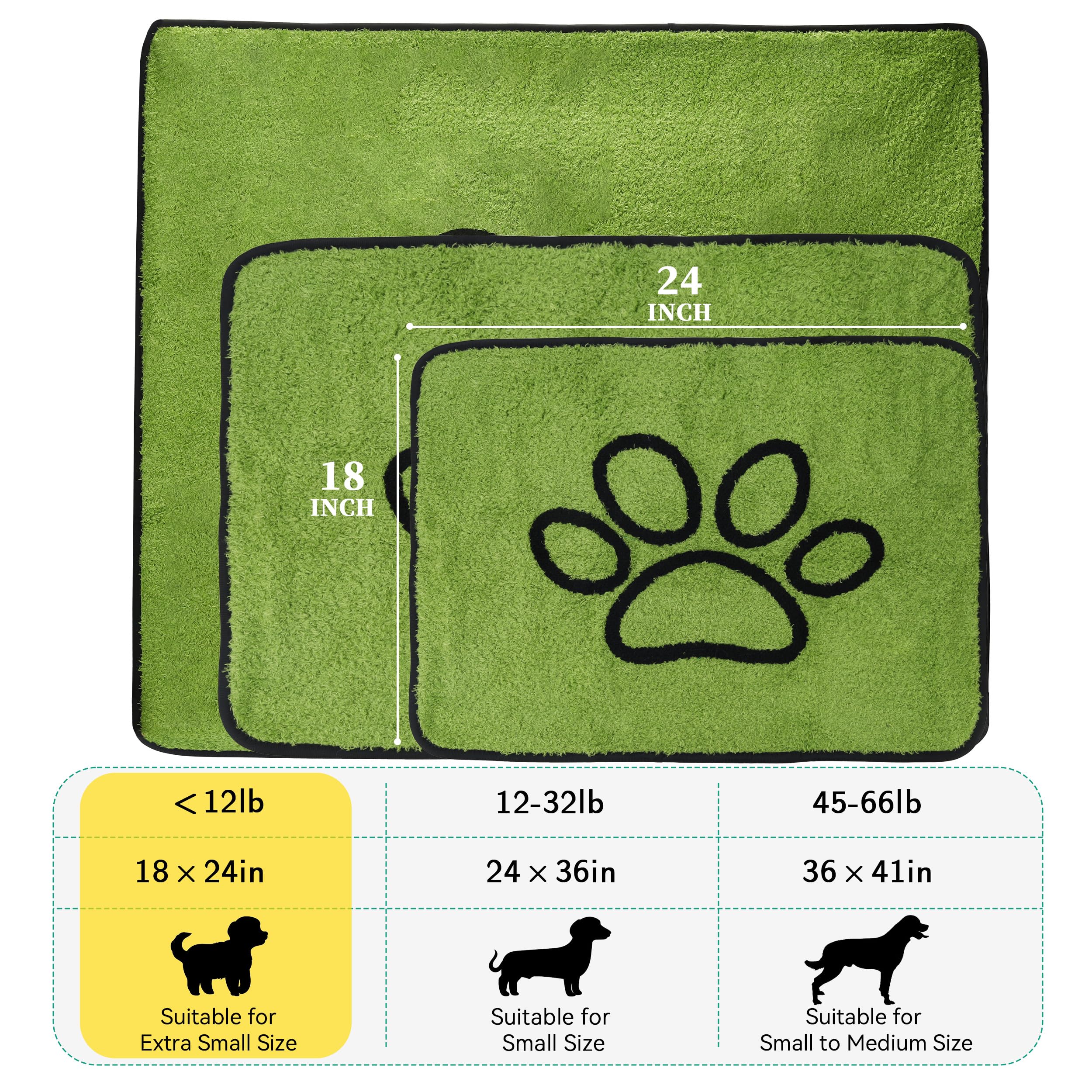 Patiencet Washable Pee Pads For Dogs, 18''X 24'' Super Absorbent Embroidered Reusable Puppy Pads For Pet Training, Housebreaking