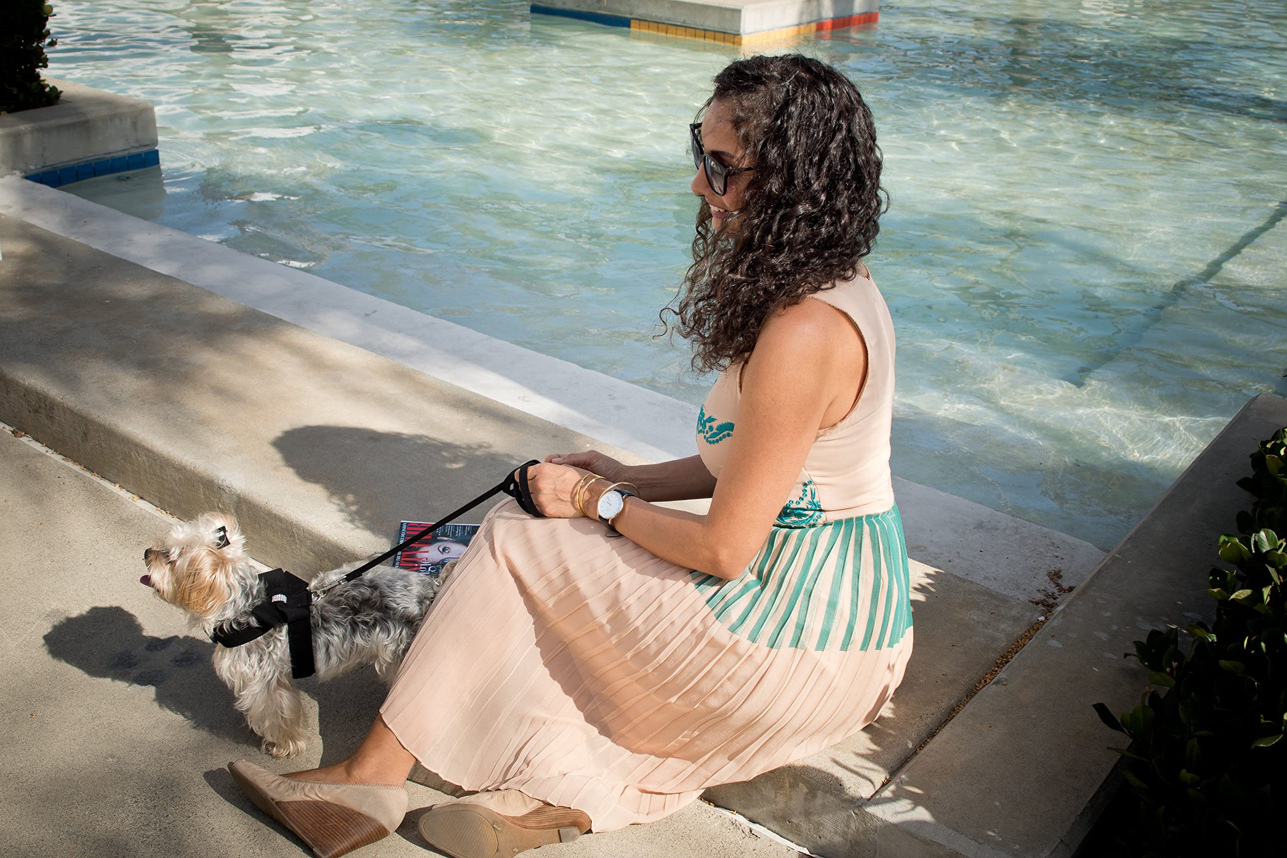 Susan Lanci Designs Premium Ultrasuede Step In Harness For Dog And Pets, Cheetah, X-Large