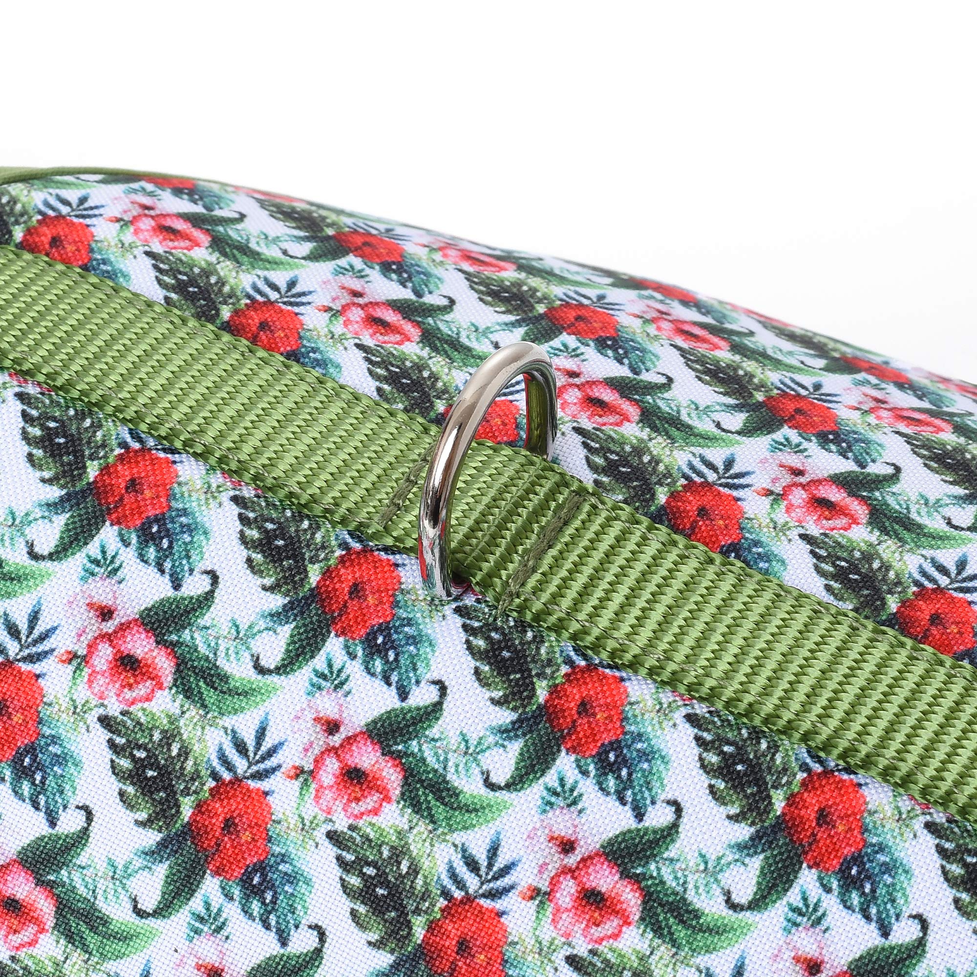 Mile High Life | Easy Get On Air Mesh Vest Harness | Spring Floral Collection | Adjustable Easy Closures Both Neck And Chest |20 Lbs Small Dogs & Cats | Wild Rose | Xs Chest Size (14'-16')