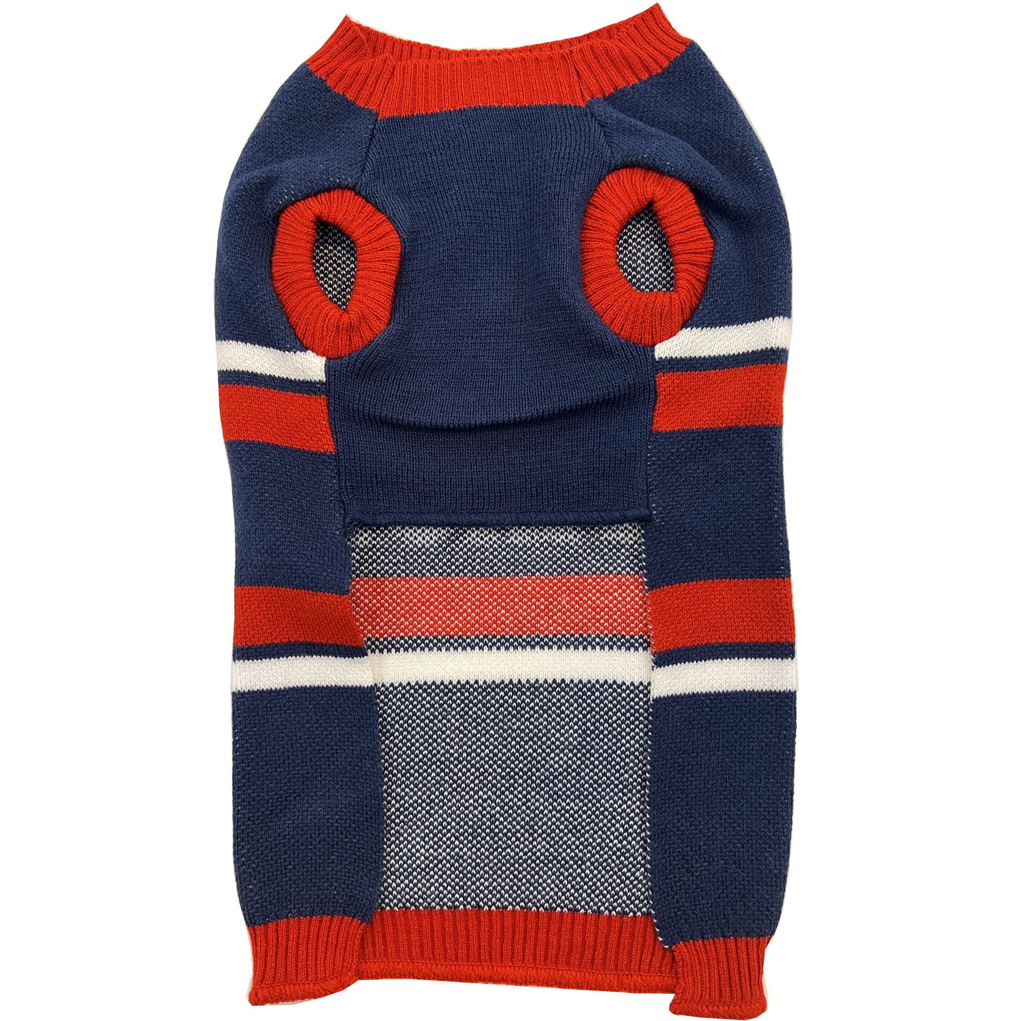 Nfl New England Patriots Dog Sweater, Size Small. Warm And Cozy Knit Pet Sweater With Nfl Team Logo, Best Puppy Sweater For Larg