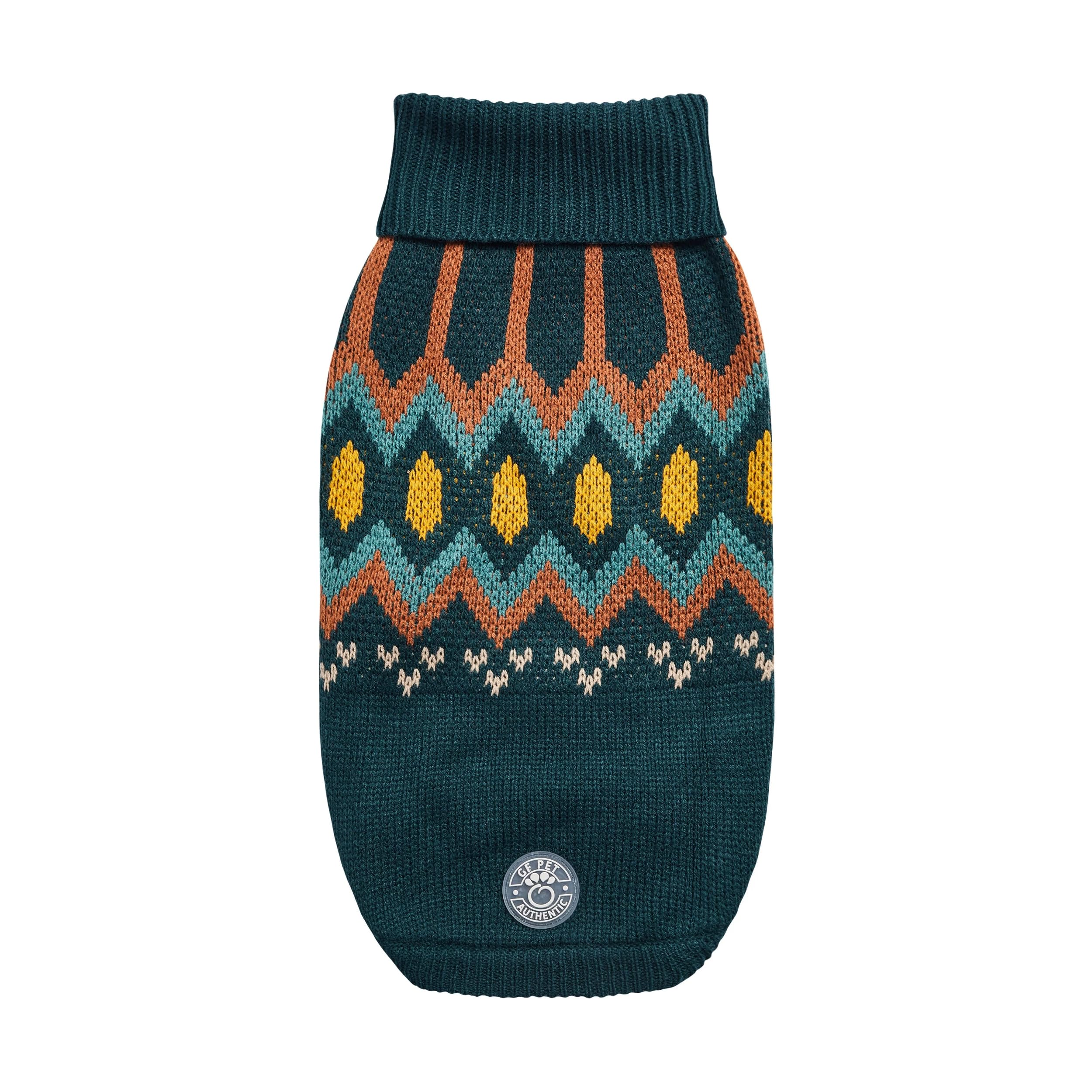 Gf Pet Heritage Sweater Dog Pullover – Classic Ribbed Knit Sweater For Dogs | Soft & Warm Acrylic | Timeless Design | Small, Medium, Large Pets – Teal, Xs