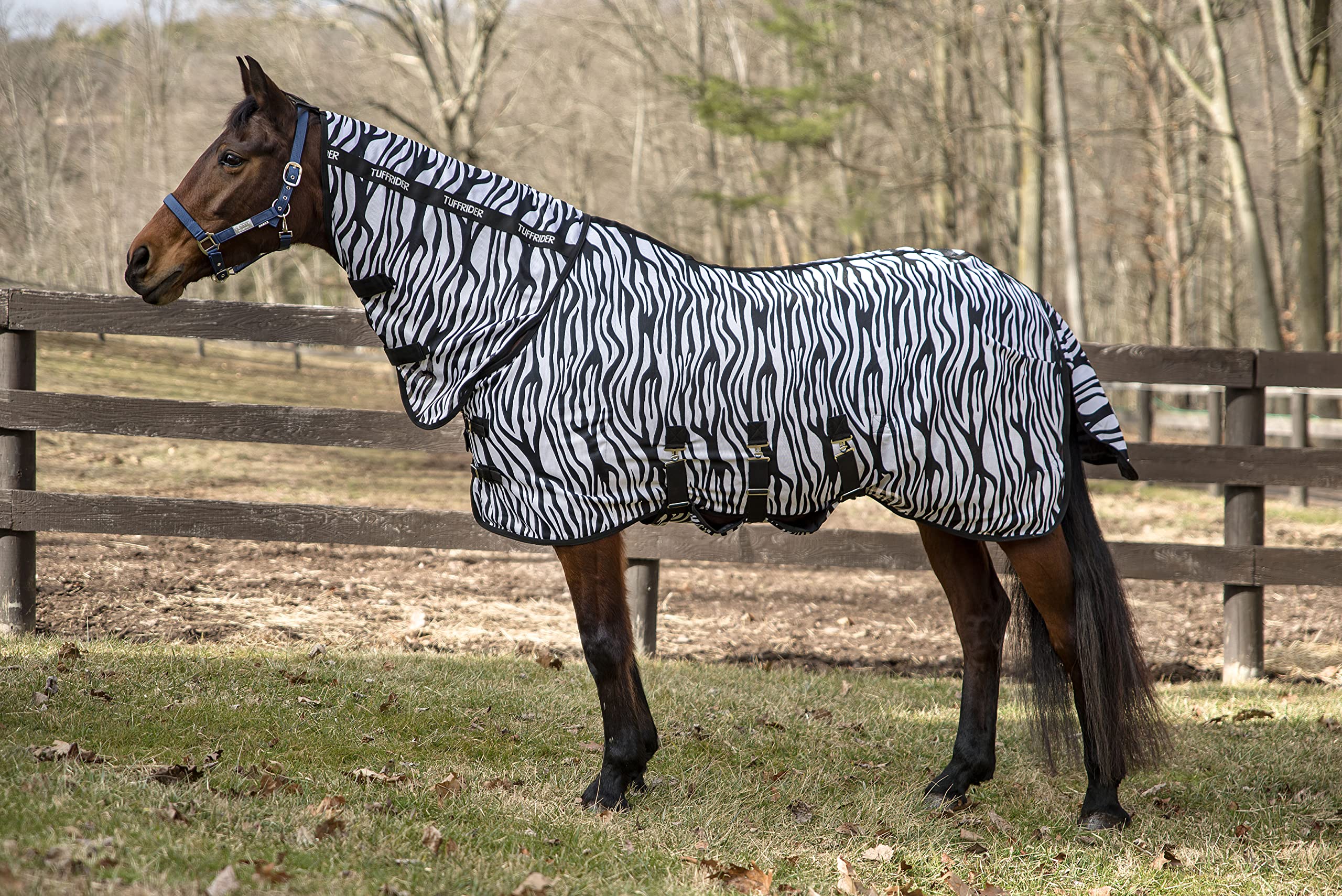 TuffRider Comfy Plus Combo Fly Sheet 81 Zebra