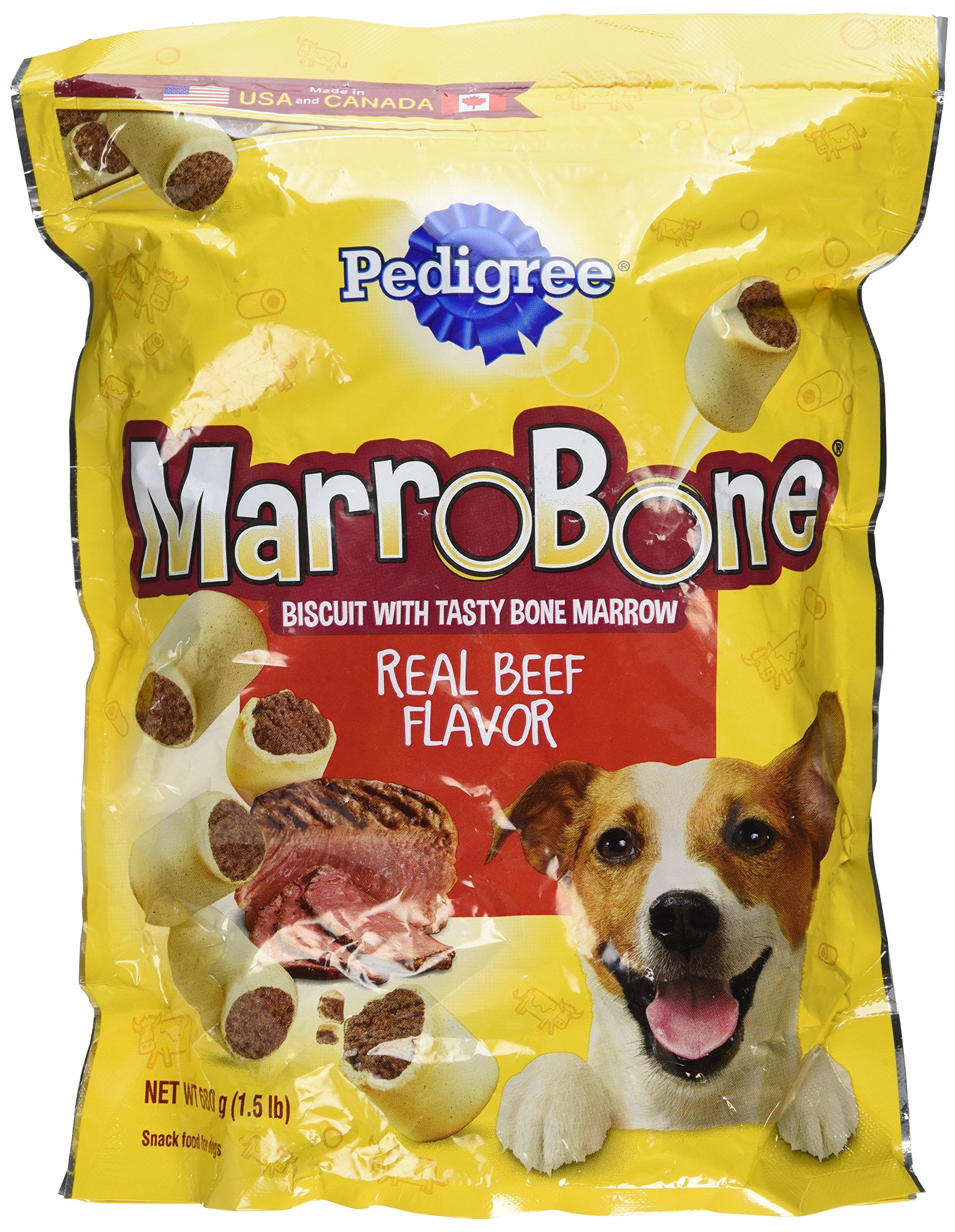 Pedigree Marrobone  Real Beef Flavor  1.5 Lb