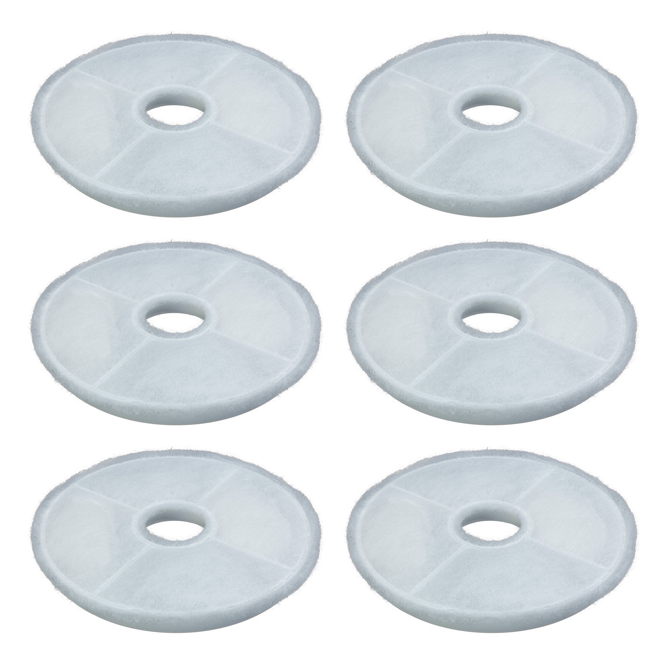 Pet Standard Filters For Catit Design Senses Fountains And Catit Flower Fountains, Pack Of 6