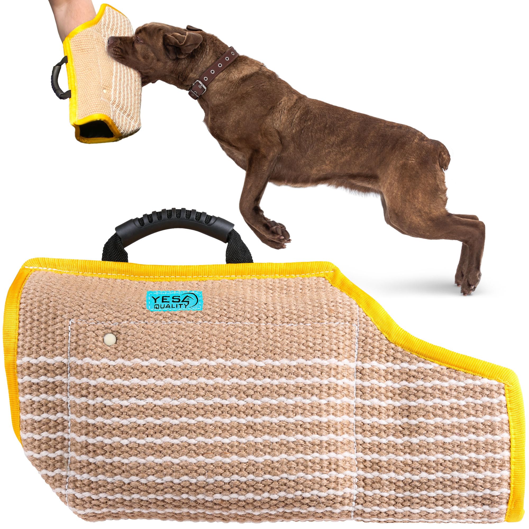 Yes4Quality Dog Bite Sleeve, Durable Training Equipment For Medium - Large Dogs Like German Shepherds & Pitbulls, Safe & Strong 
