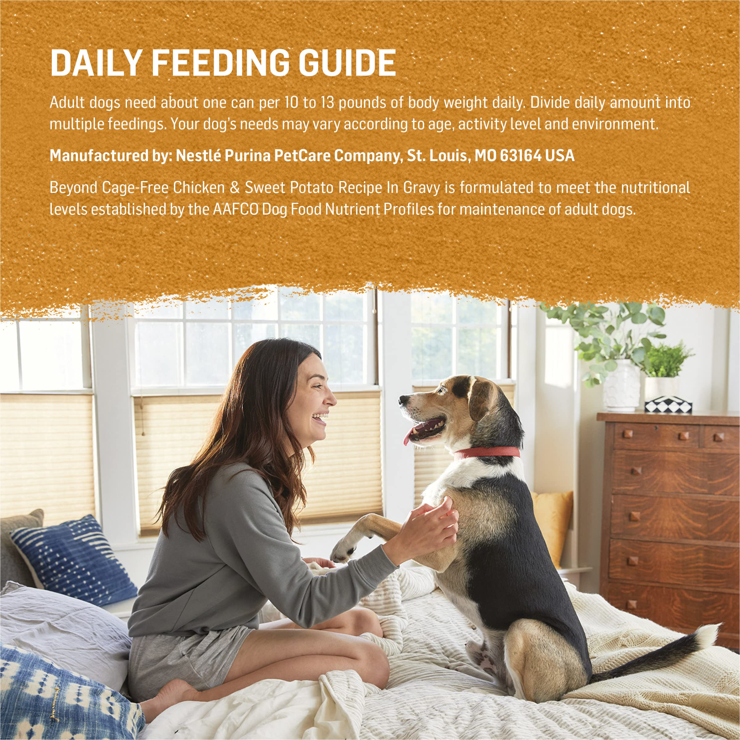 Purina Beyond Chicken and Sweet Potato in Gravy Grain Free Wet Dog Food - (Pack of 12) 12.5 oz. Cans