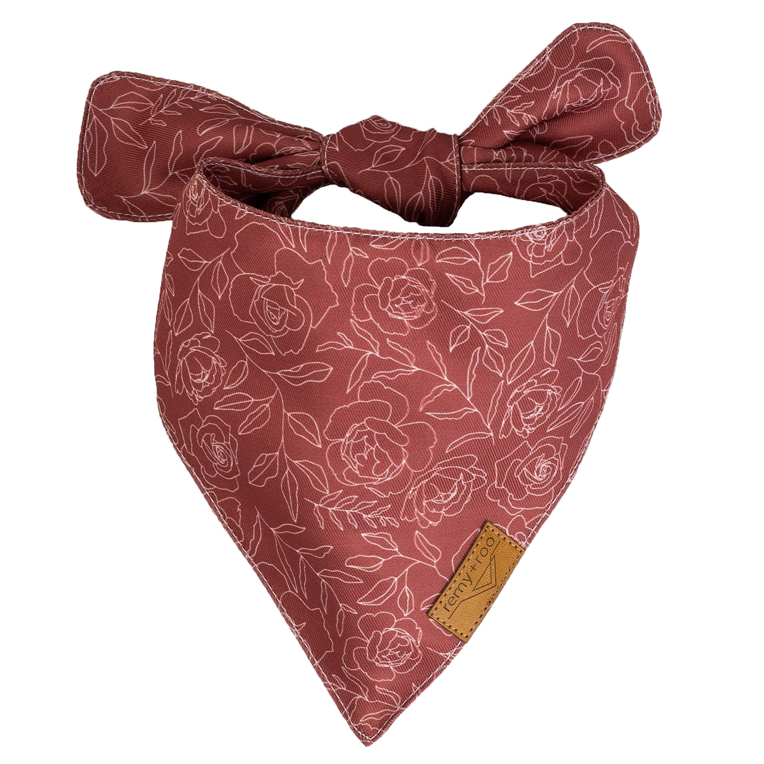 Remy+Roo Dog Bandanas - 4 Pack  Rubi Set  Premium Durable Fabric  Unique Shape  Adjustable Fit  Multiple Sizes Offered  (Large)