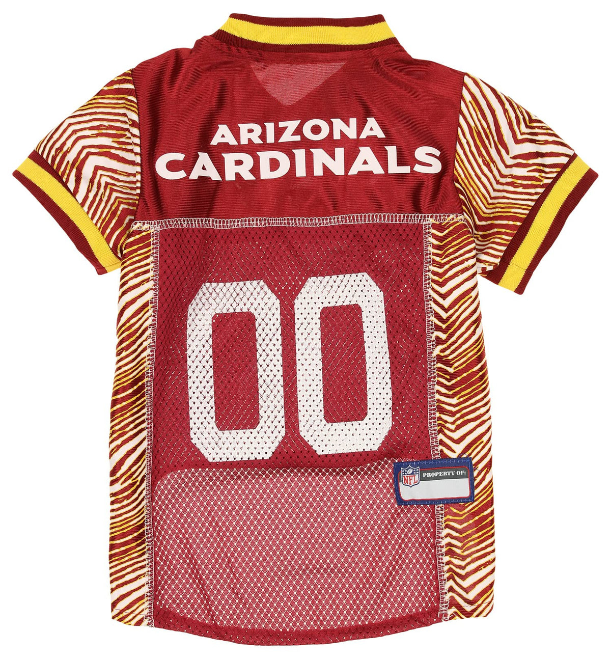 Zubaz Nfl Team Pet Jersey For Dogs, Arizona Cardinals, Small