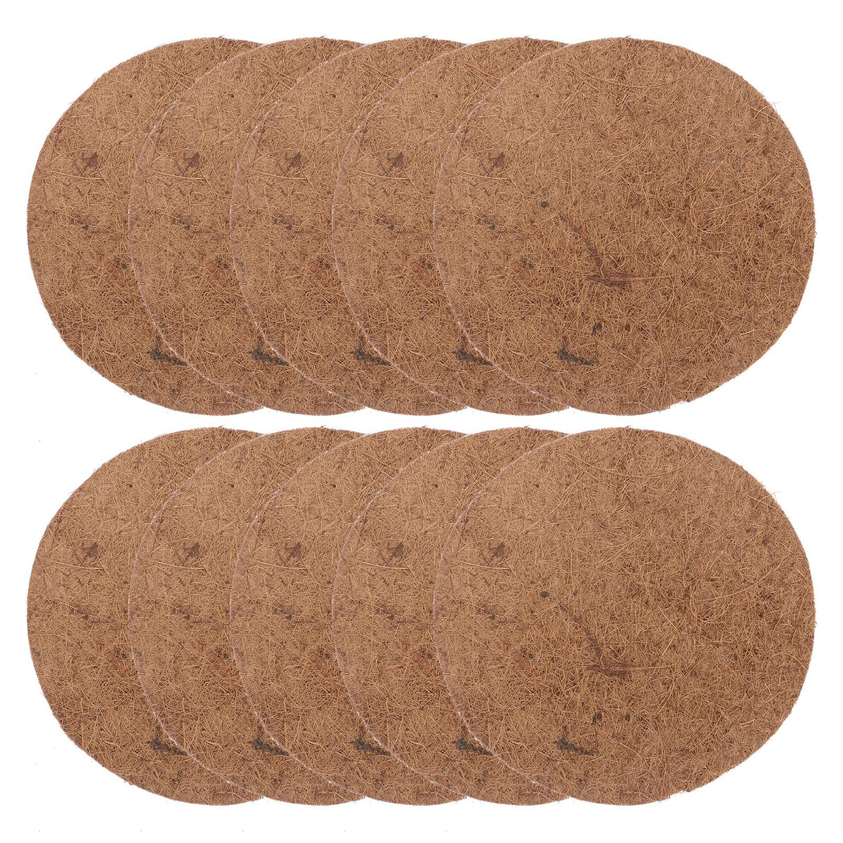 Ipetboom 10Pcs Bird Nesting Pads Breathable Palm Parrots Pigeon Breeding Nests Bird Eggs Mat Pet Mats Bird Nesting Materials