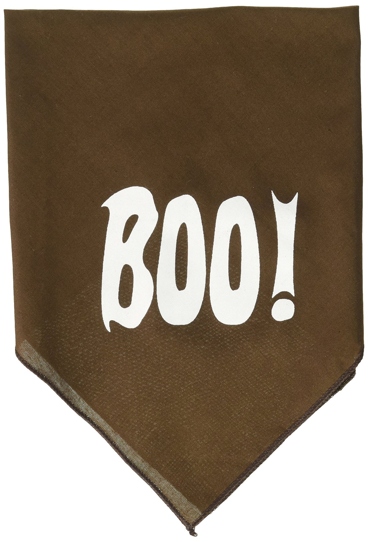 Halloween Pet and Dog Bandana, Screen Printed, &quot;Boo&quot; Cocoa Small