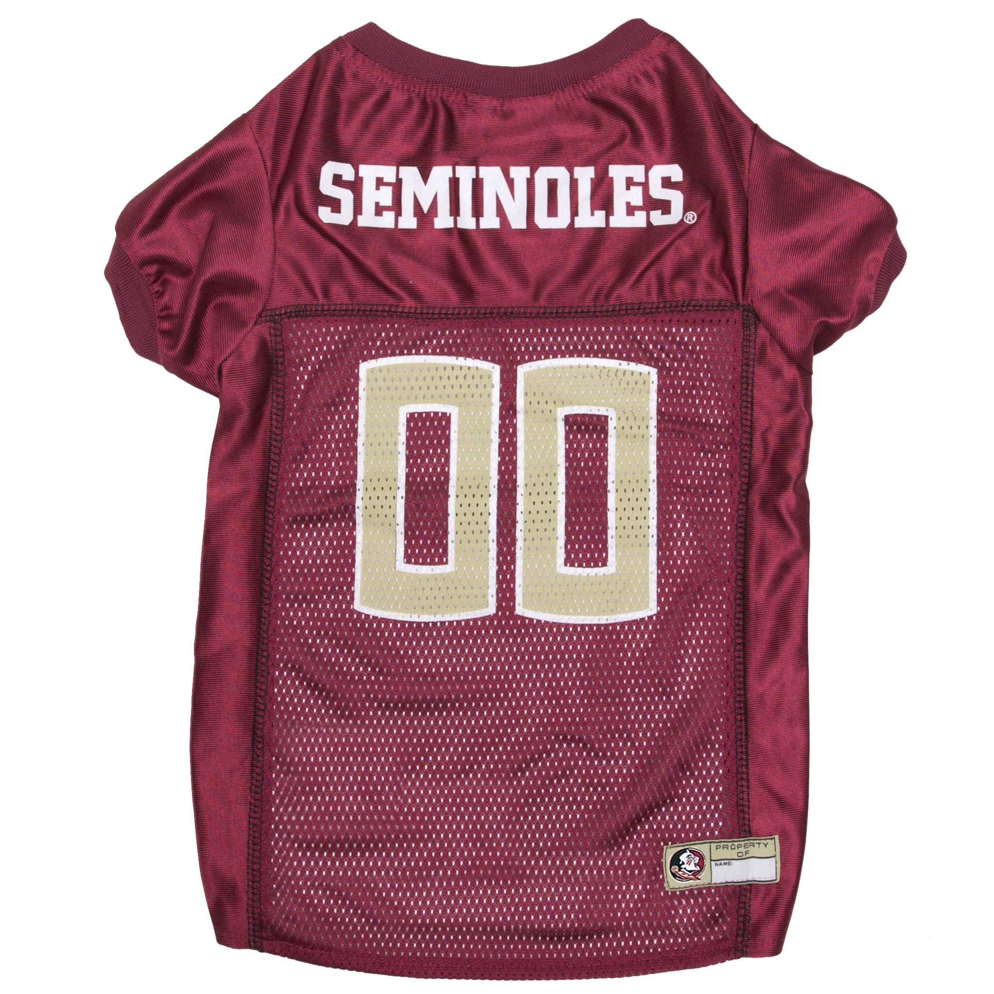 Pets First NCAA College Florida State Seminoles Mesh Jersey for DOGS & CATS, X-Large. Licensed Dog Jersey with your Favorite Foo