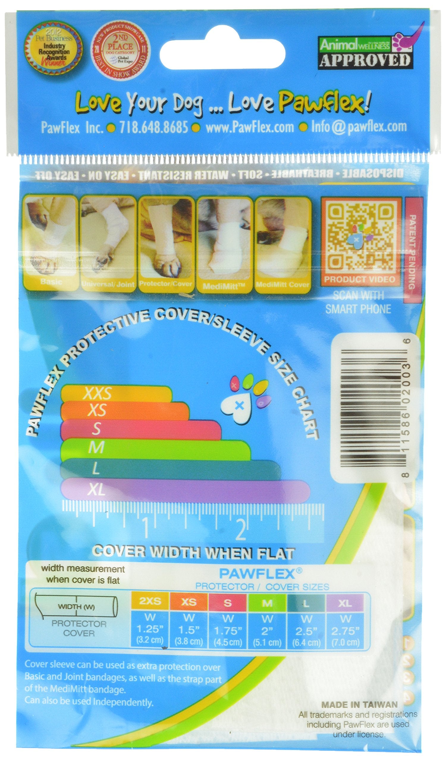 Pawflex Bandages Protective Covers for Pets (Pack of 3) Medium