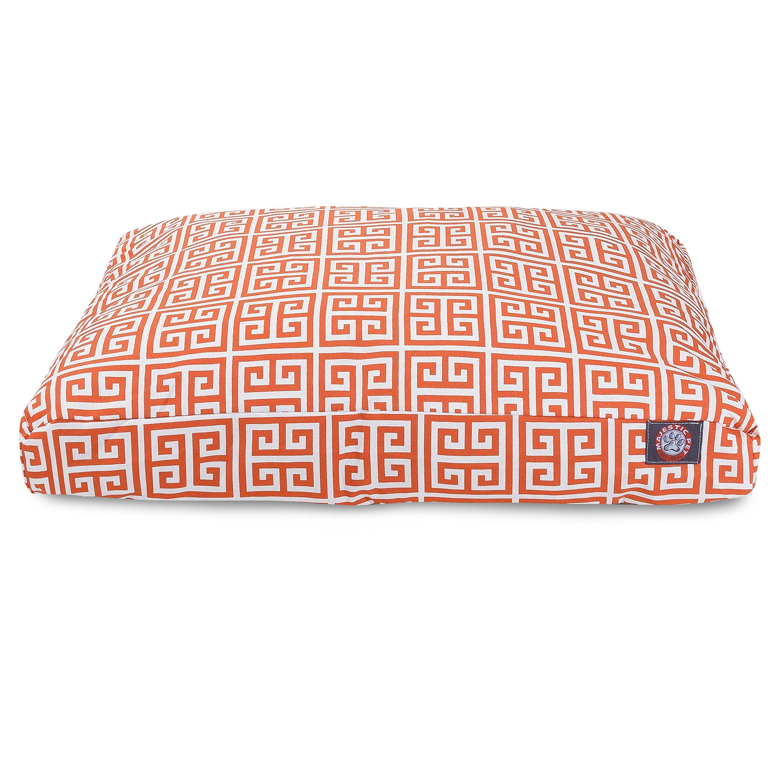 Majestic Pet Towers Rectangle Pet Bed - Orange - Large