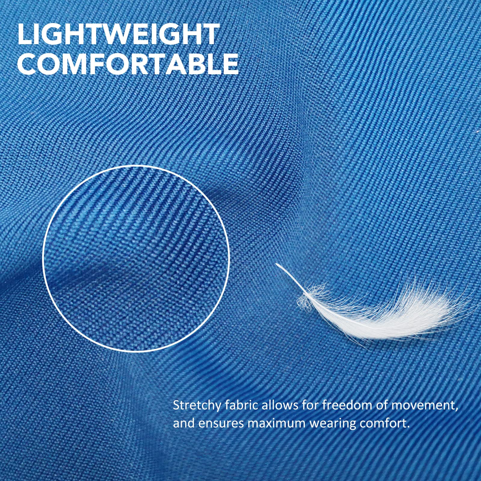 Harrison Howard Super Comfort Stretchy Fly Mask Large Eye Space with UV Protection Soft on Skin with Breathability Azure Blue L
