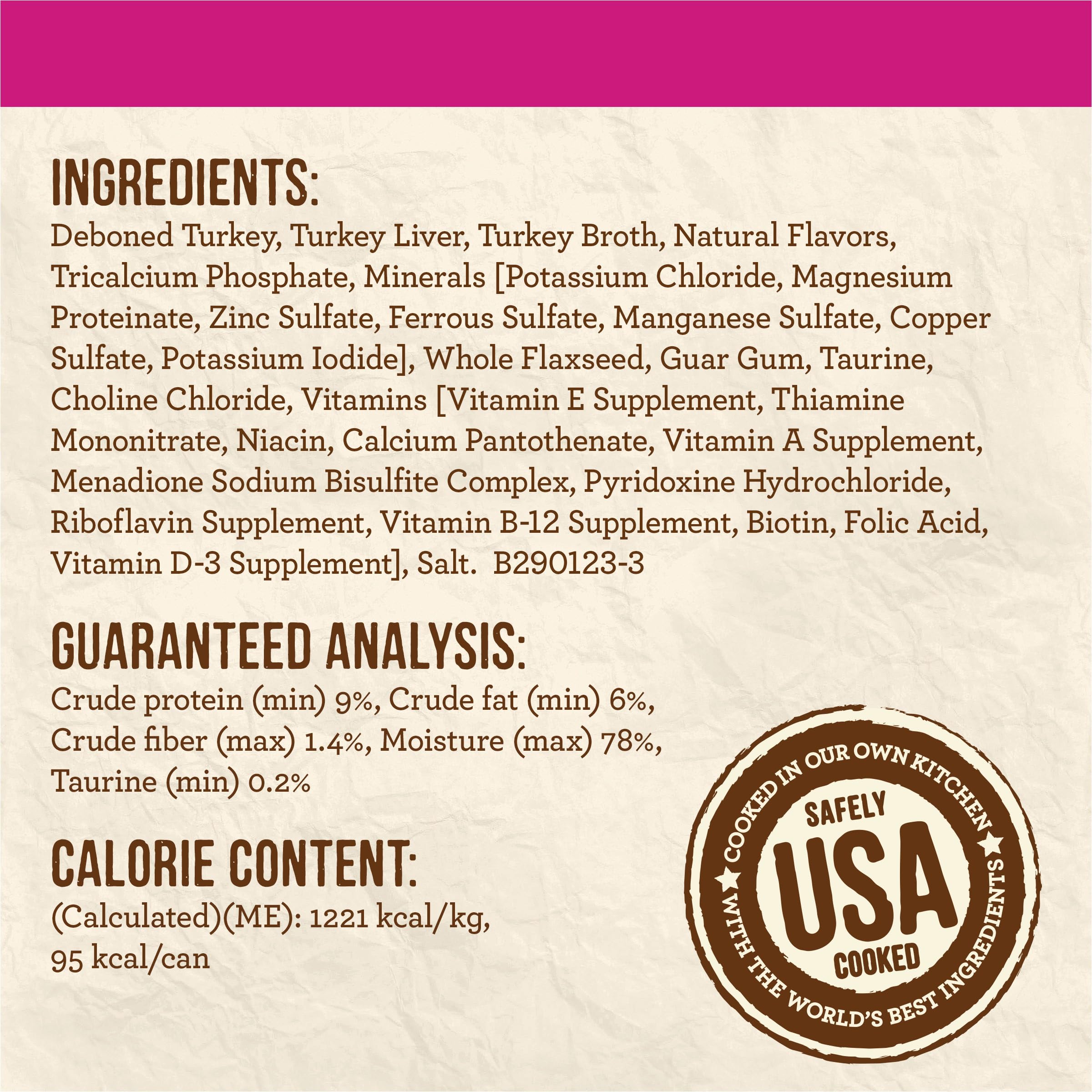 Merrick Limited Ingredient Diet Premium Grain Free And Natural Canned Pate Wet Cat Food, Turkey Recipe - (Pack of 24) 2.75 oz. C