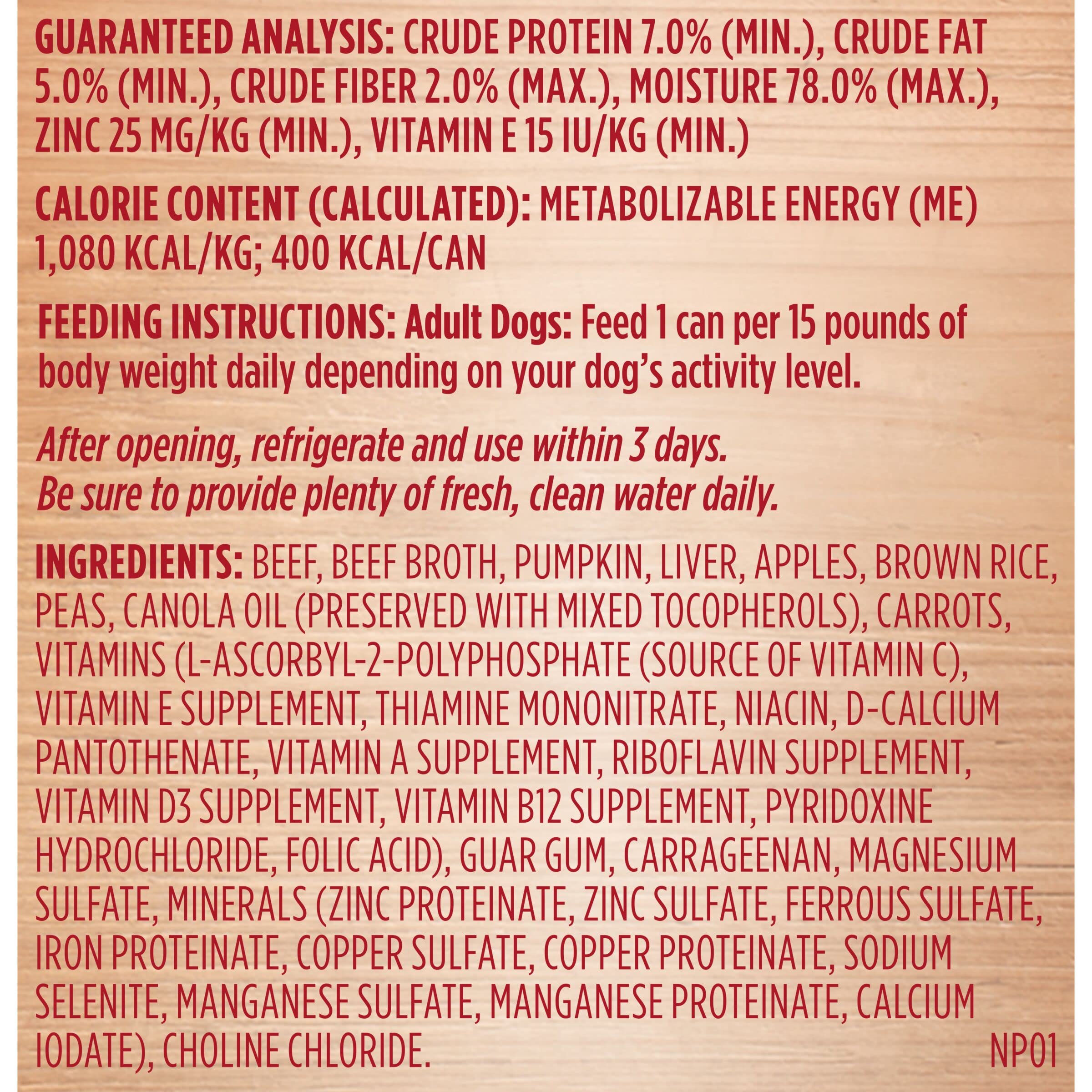 Rachael Ray Nutrish Wet Dog Food, Beef & Pumpkin, 13 Ounce Can (Pack of 12)