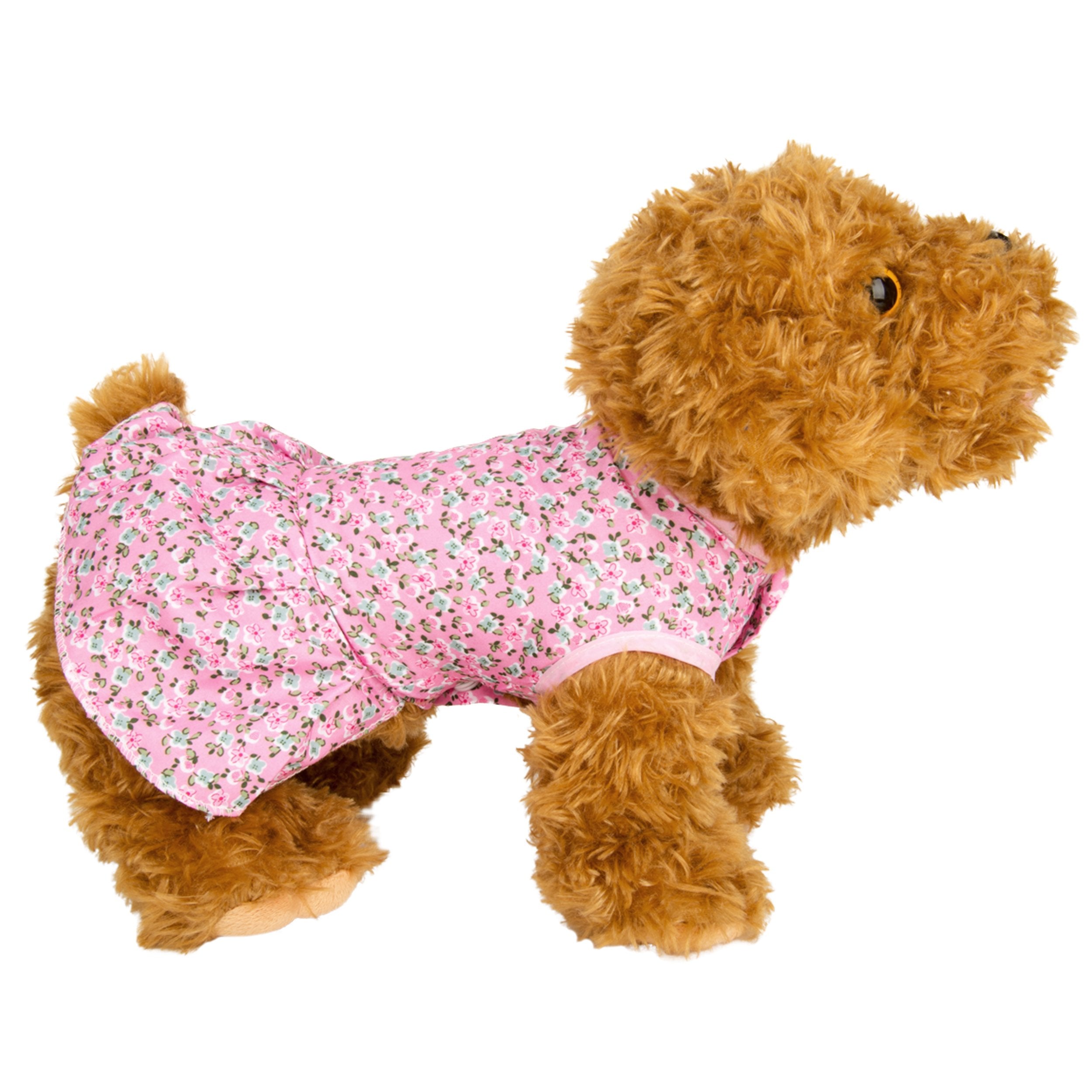Cuecue Pet Pink Floral Pet Dress