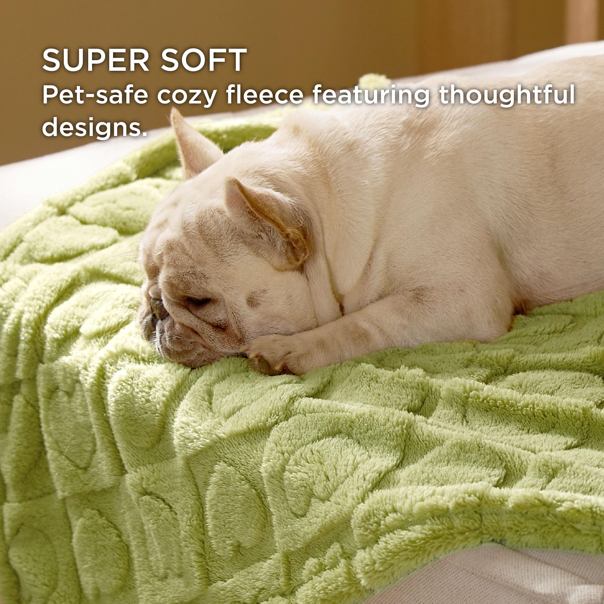 Bedsure Dog Blanket For Large Dogs Washable - Fluffy Fuzzy Puppy Cat Blanket With Premium 300Gsm Coral Fleece Soft For Pet Kitte