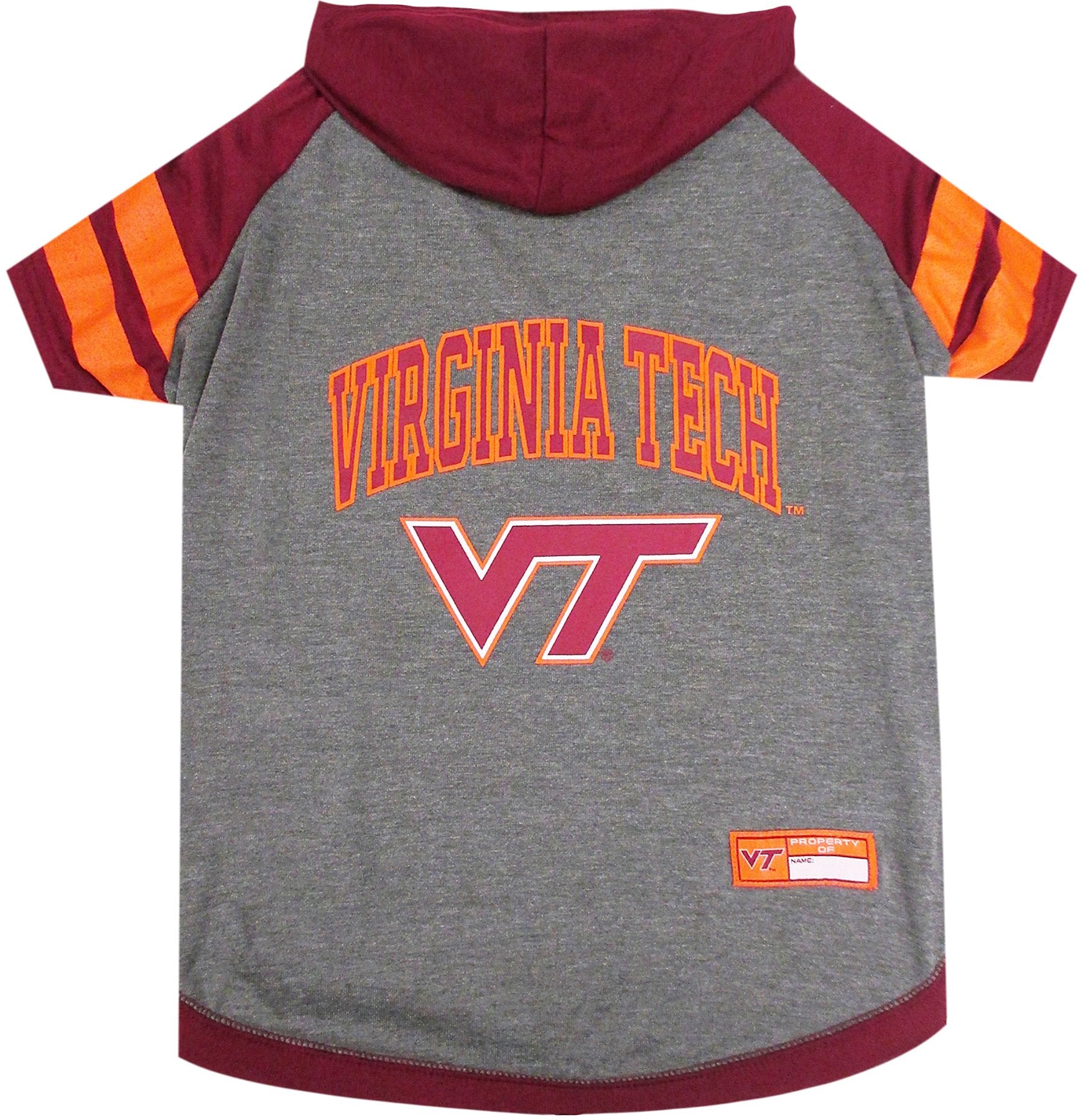 NCAA Virginia TECH Hokies Hoodie for Dogs & Cats, X-Small Collegiate Licensed Dog Hoody Tee Shirt. Sports Hoody T-Shirt for Pets